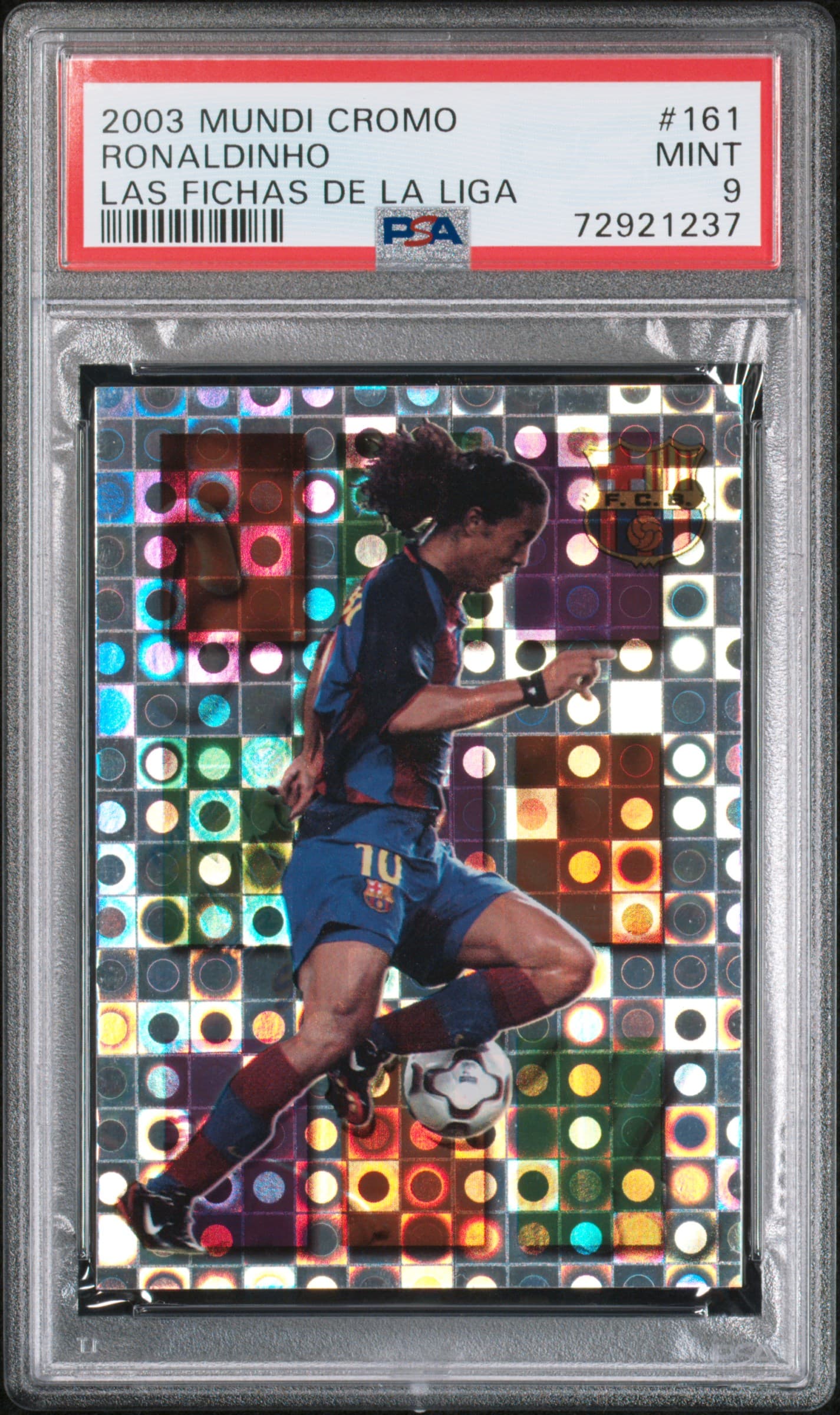 2003 MUNDI CROMO LAS FICHAS DE LA LIGA RONALDINHO #161 LAS FICHAS DE LA LIGA MINT 9 72921237