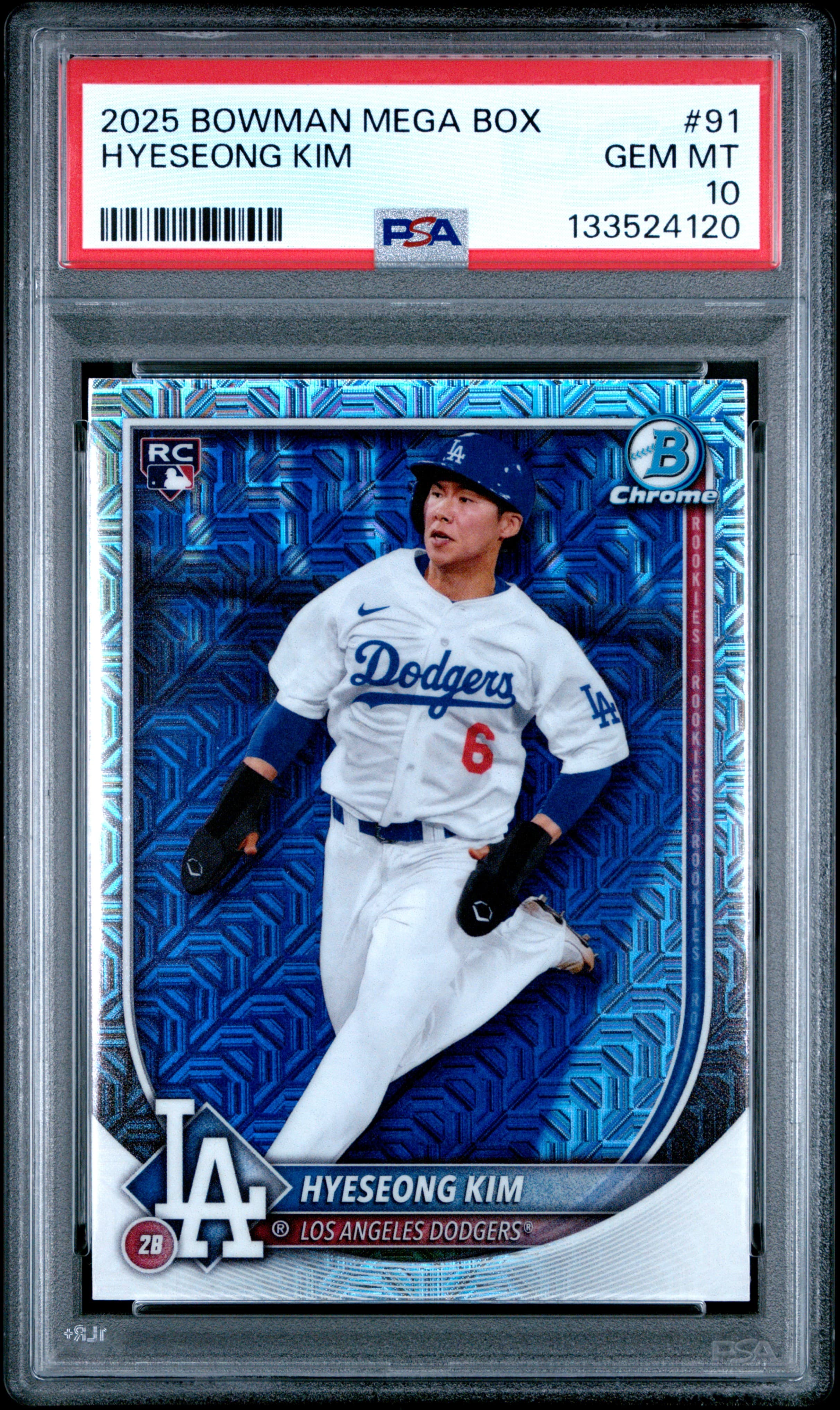 2025 BOWMAN MEGA BOX CHROME HYESEONG KIM #91 GEM MT 10 133524120