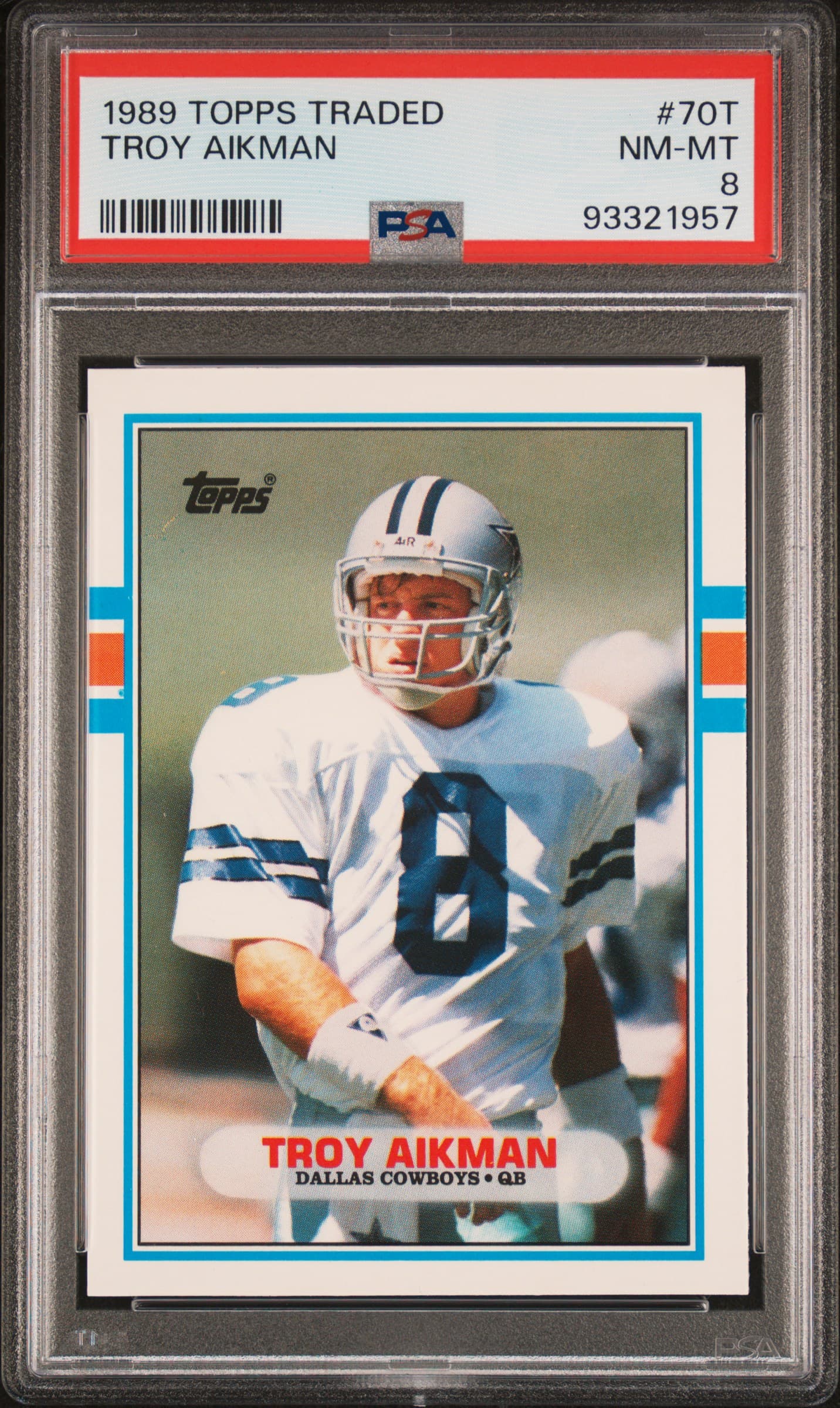 1989 TOPPS TRADED TROY AIKMAN #70T NM-MT 8 93321957