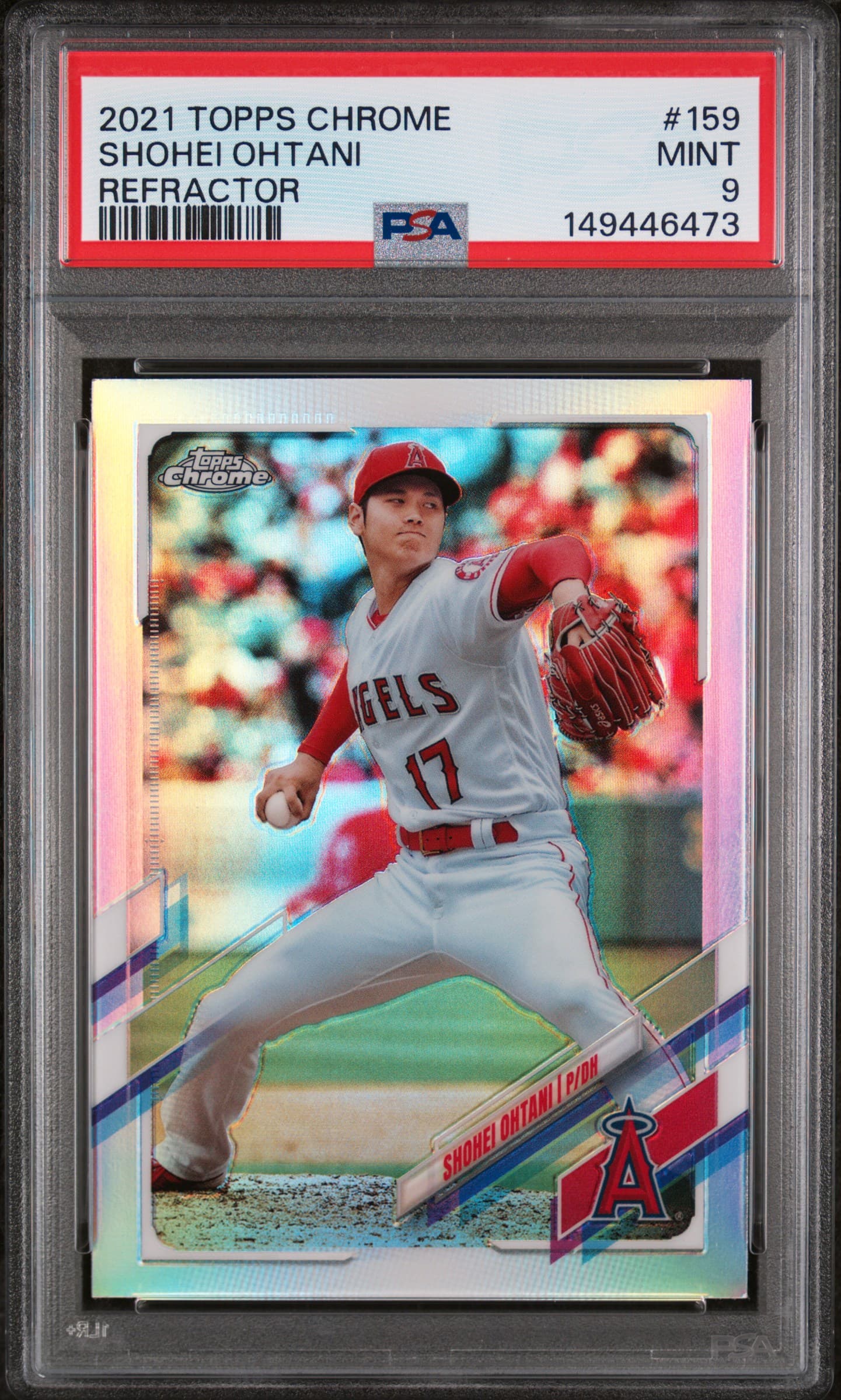 2021 TOPPS CHROME SHOHEI OHTANI #159 REFRACTOR MINT 9 149446473
