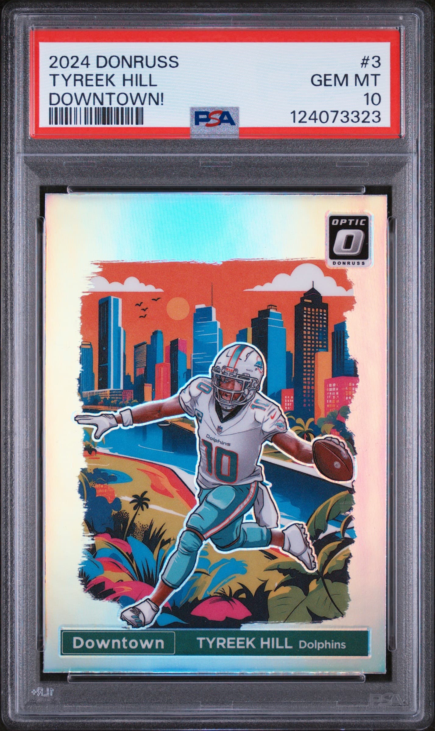 2024 PANINI DONRUSS DOWNTOWN! TYREEK HILL #3 GEM MT 10 124073323