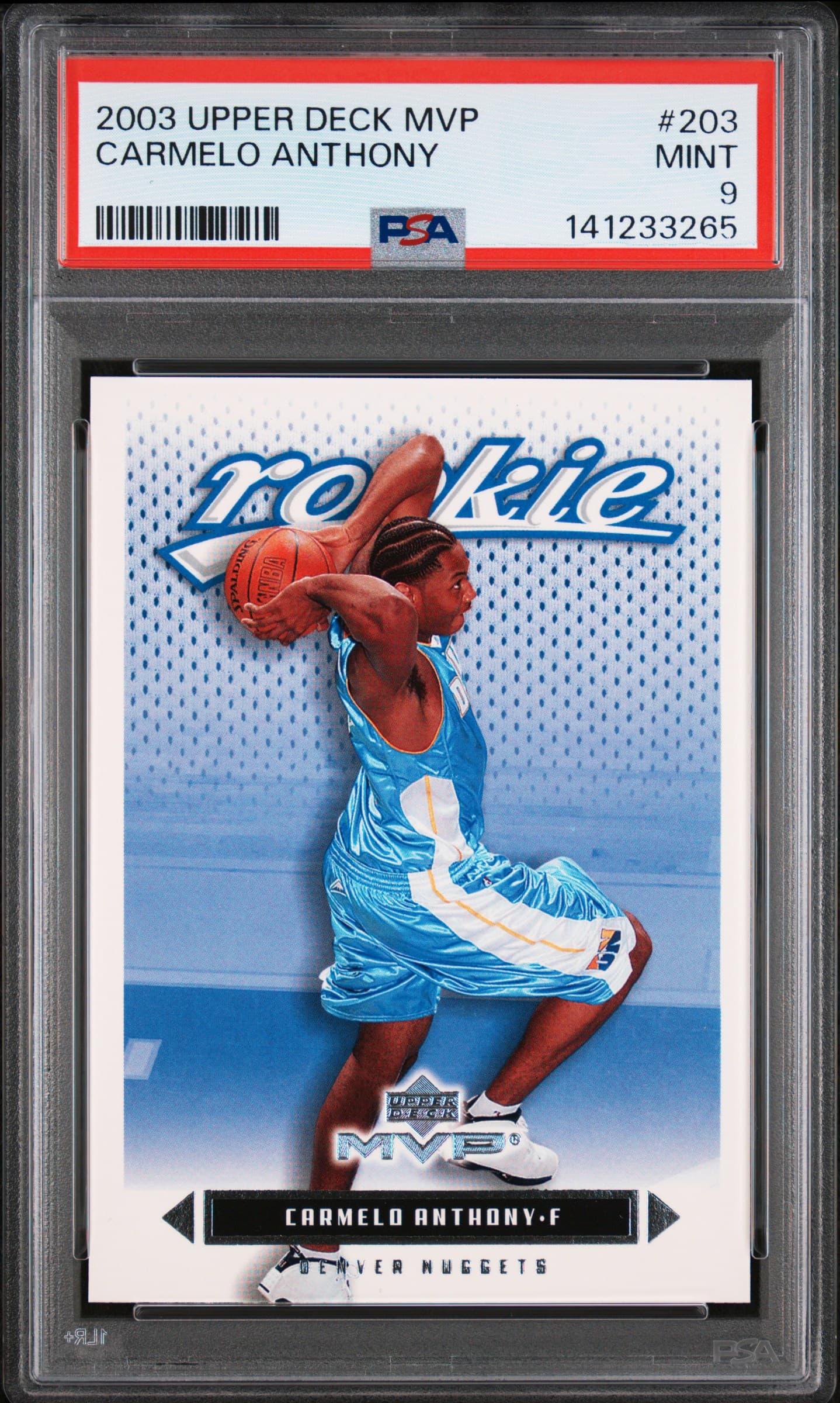 2003 UPPER DECK MVP CARMELO ANTHONY #203 MINT 9 141233265