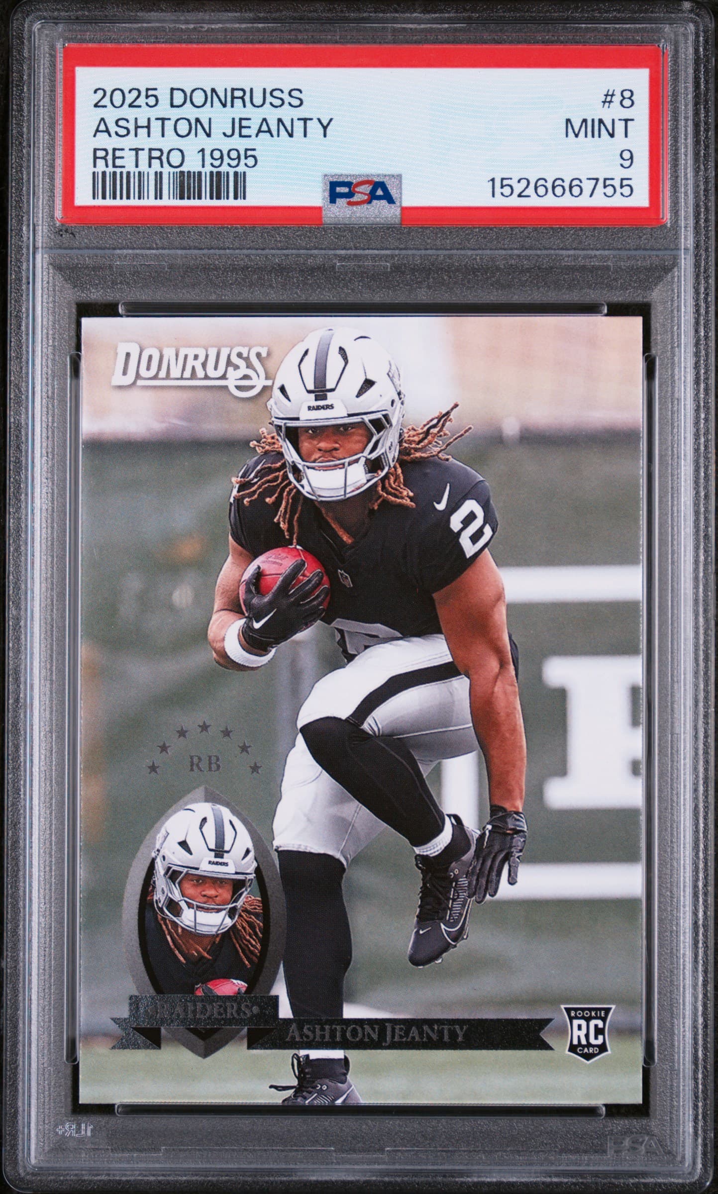 2025 PANINI DONRUSS RETRO 1995 ASHTON JEANTY #8 MINT 9 152666755
