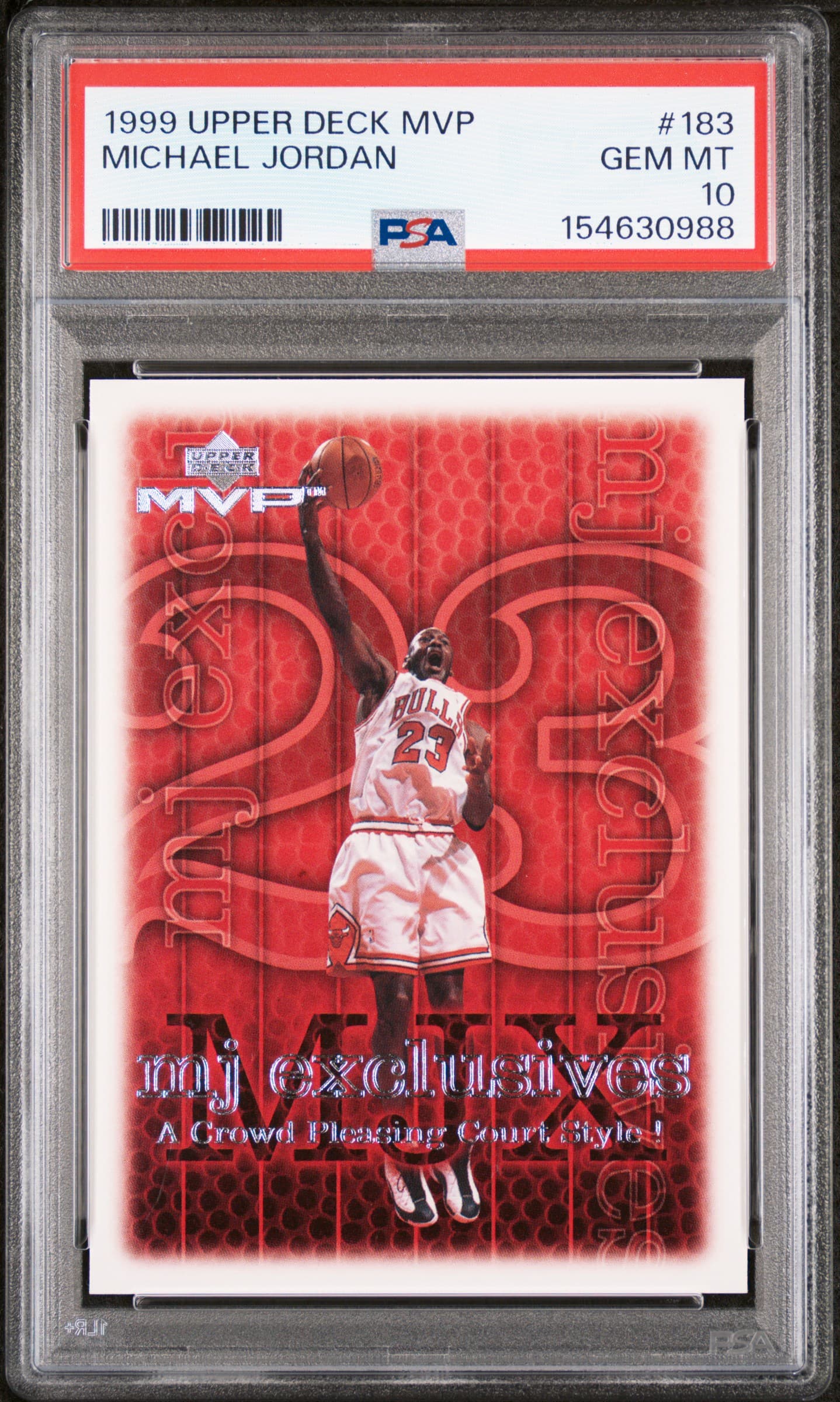 1999 UPPER DECK MVP MICHAEL JORDAN #183 GEM MT 10 154630988