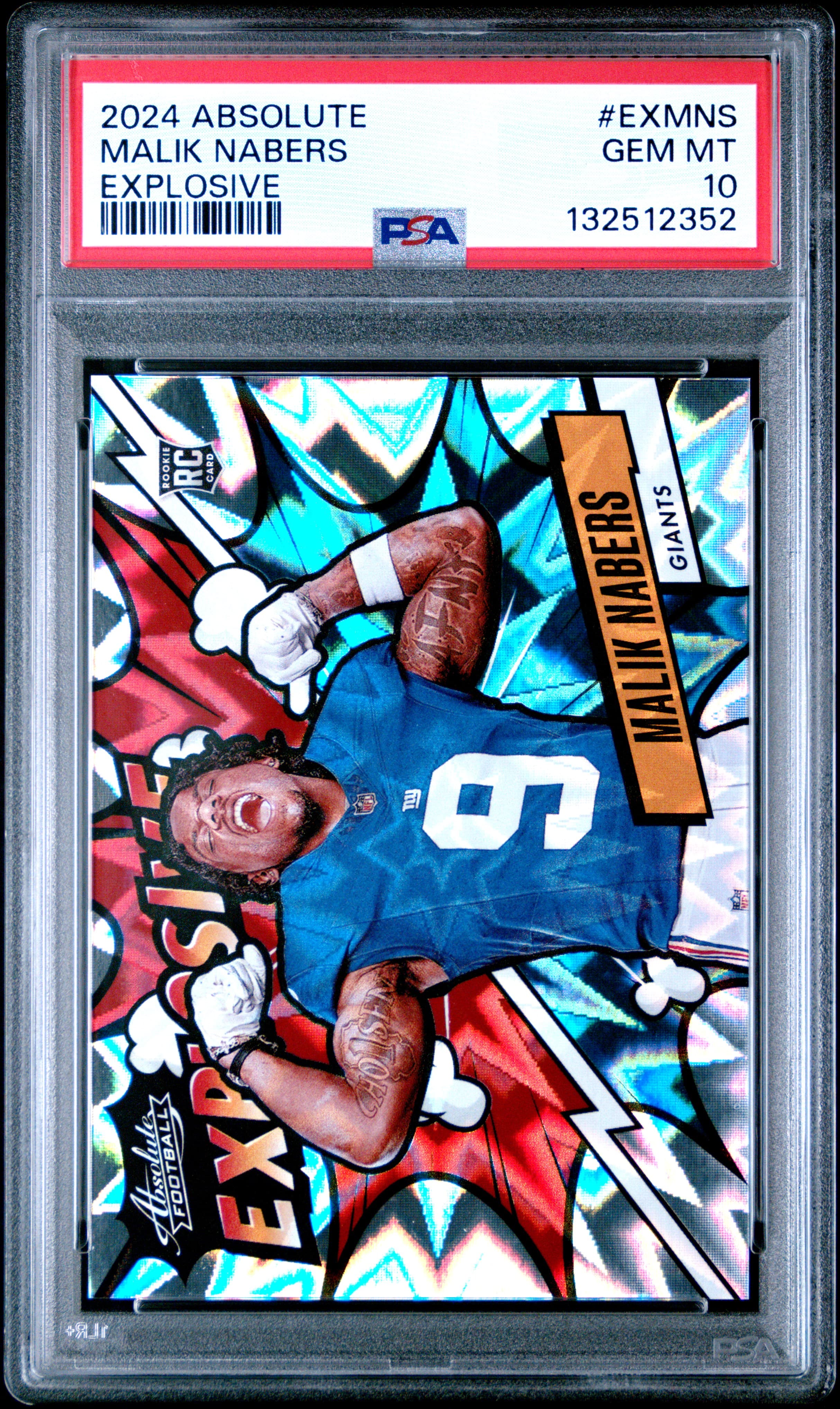 2024 PANINI ABSOLUTE EXPLOSIVE MALIK NABERS #EXMNS GEM MT 10 132512352