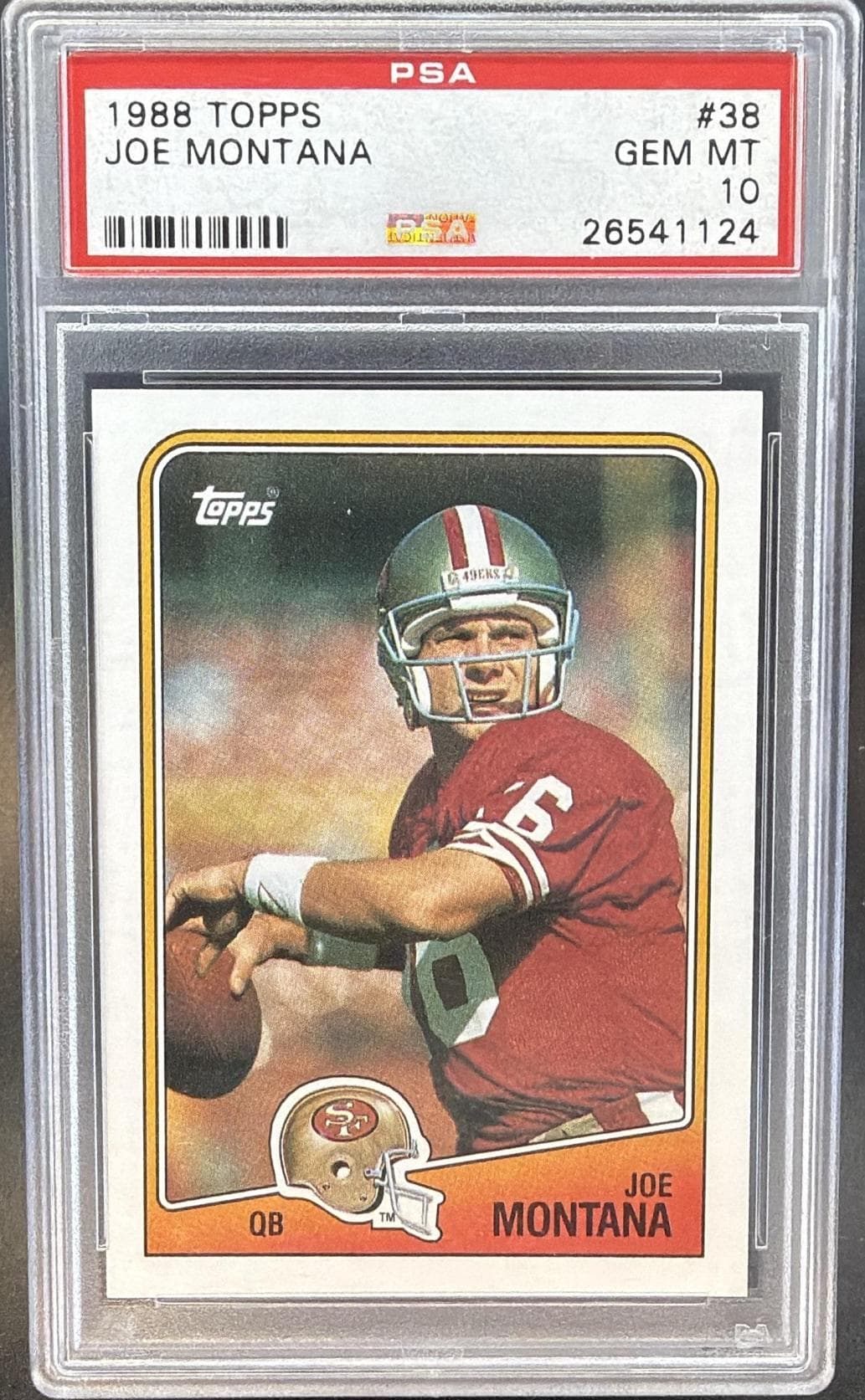 1988 TOPPS JOE MONTANA #38 GEM MT 10 26541124