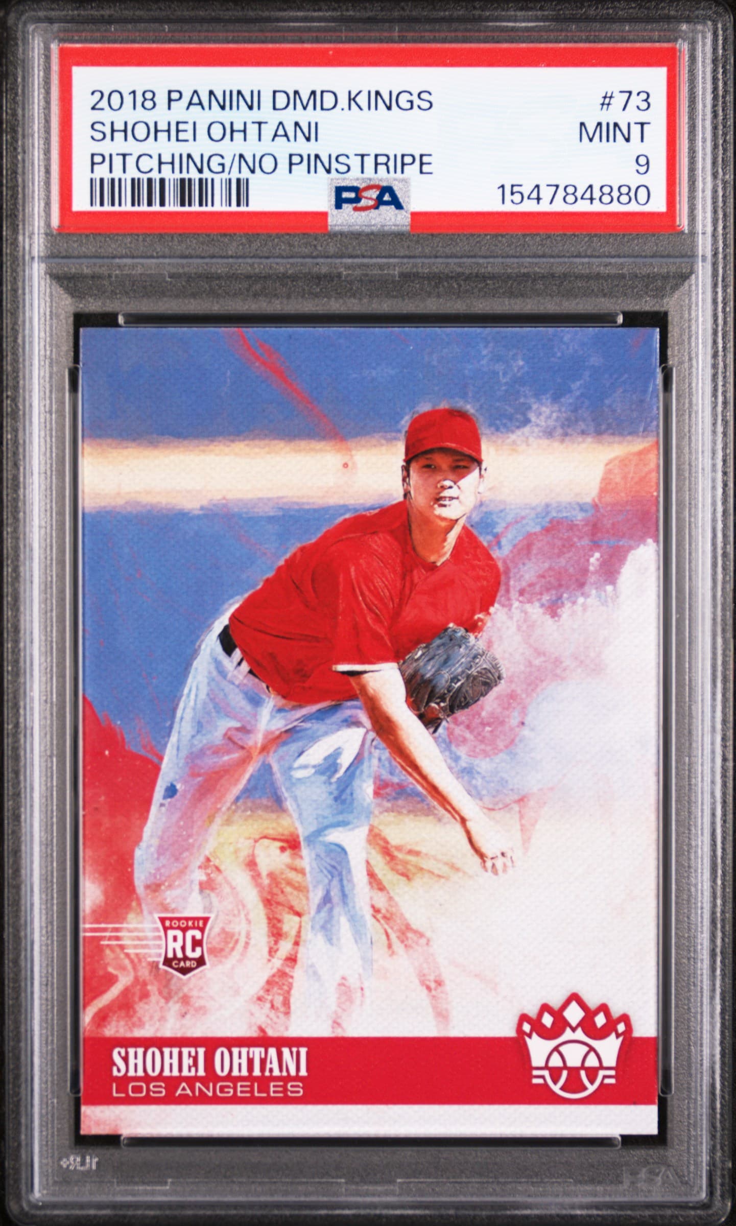 2018 PANINI DIAMOND KINGS SHOHEI OHTANI #73 PITCHING/NO PINSTRIPE MINT 9 154784880