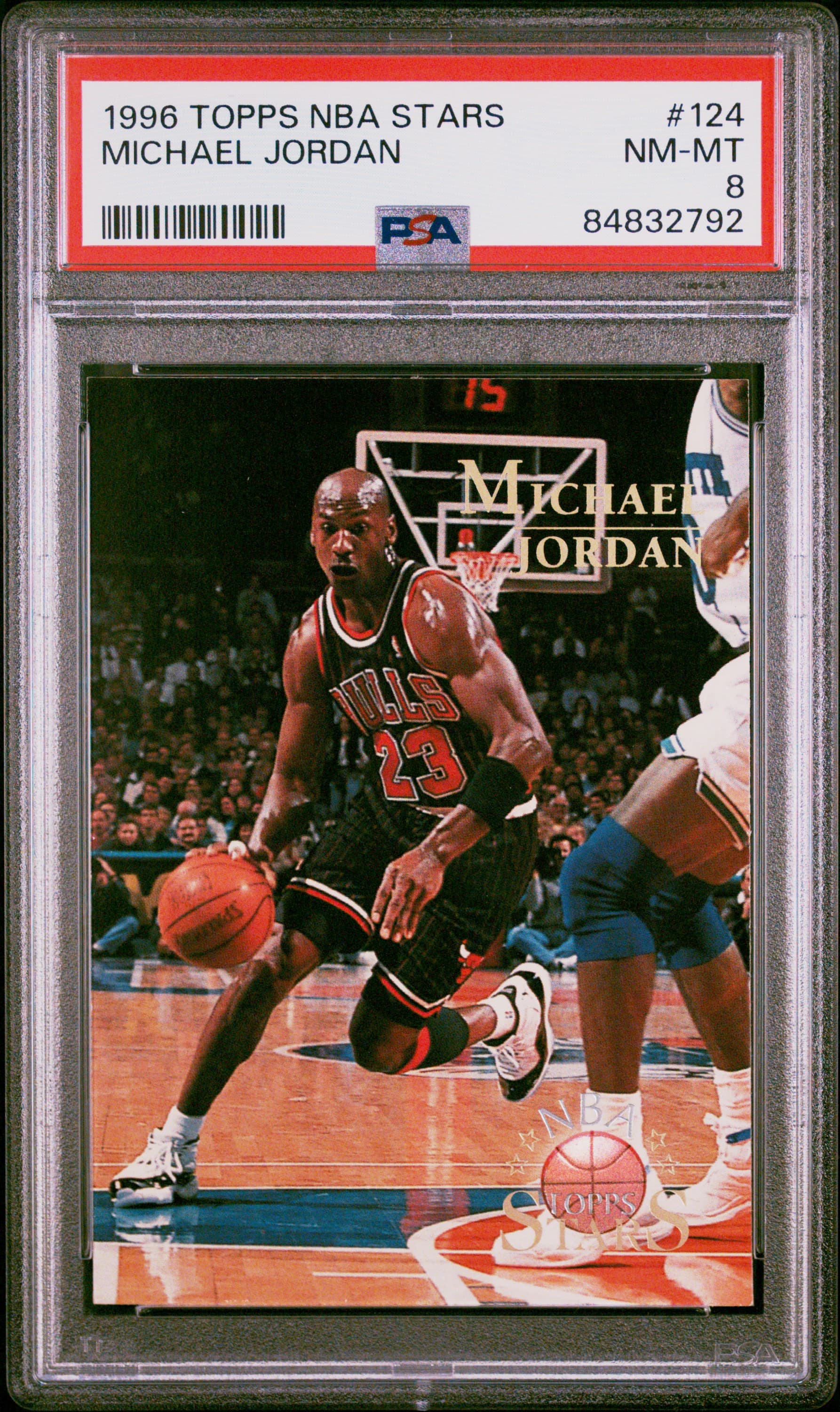 1996 TOPPS NBA STARS MICHAEL JORDAN #124 NM-MT 8 84832792