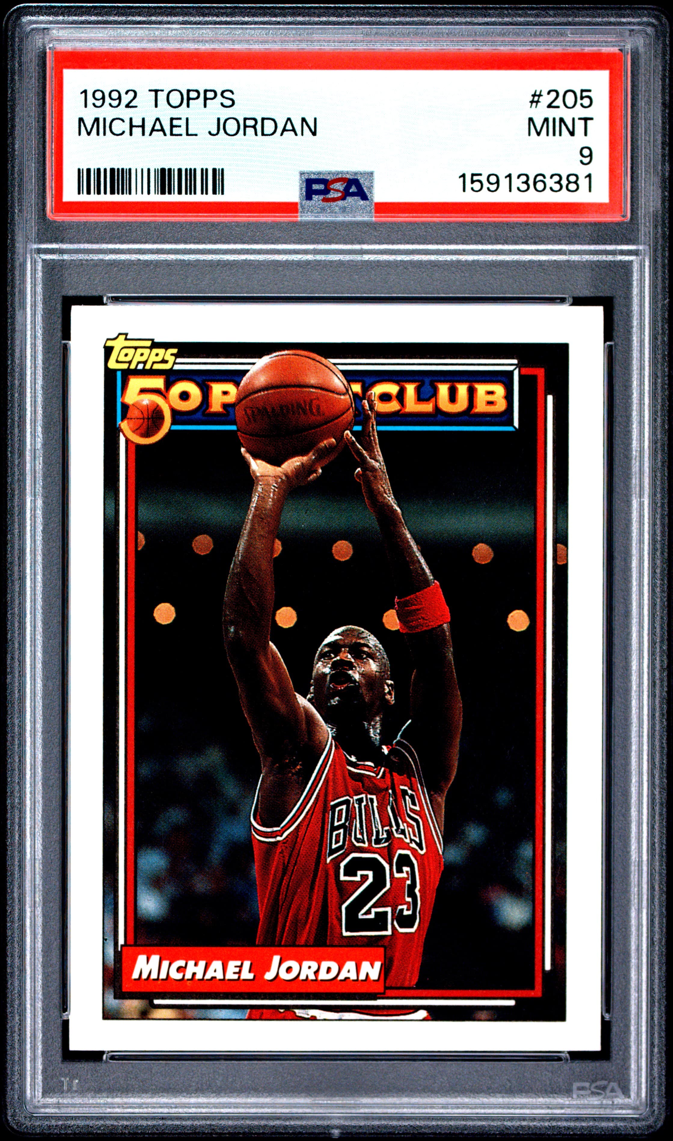 1992 TOPPS MICHAEL JORDAN #205 MINT 9 159136381