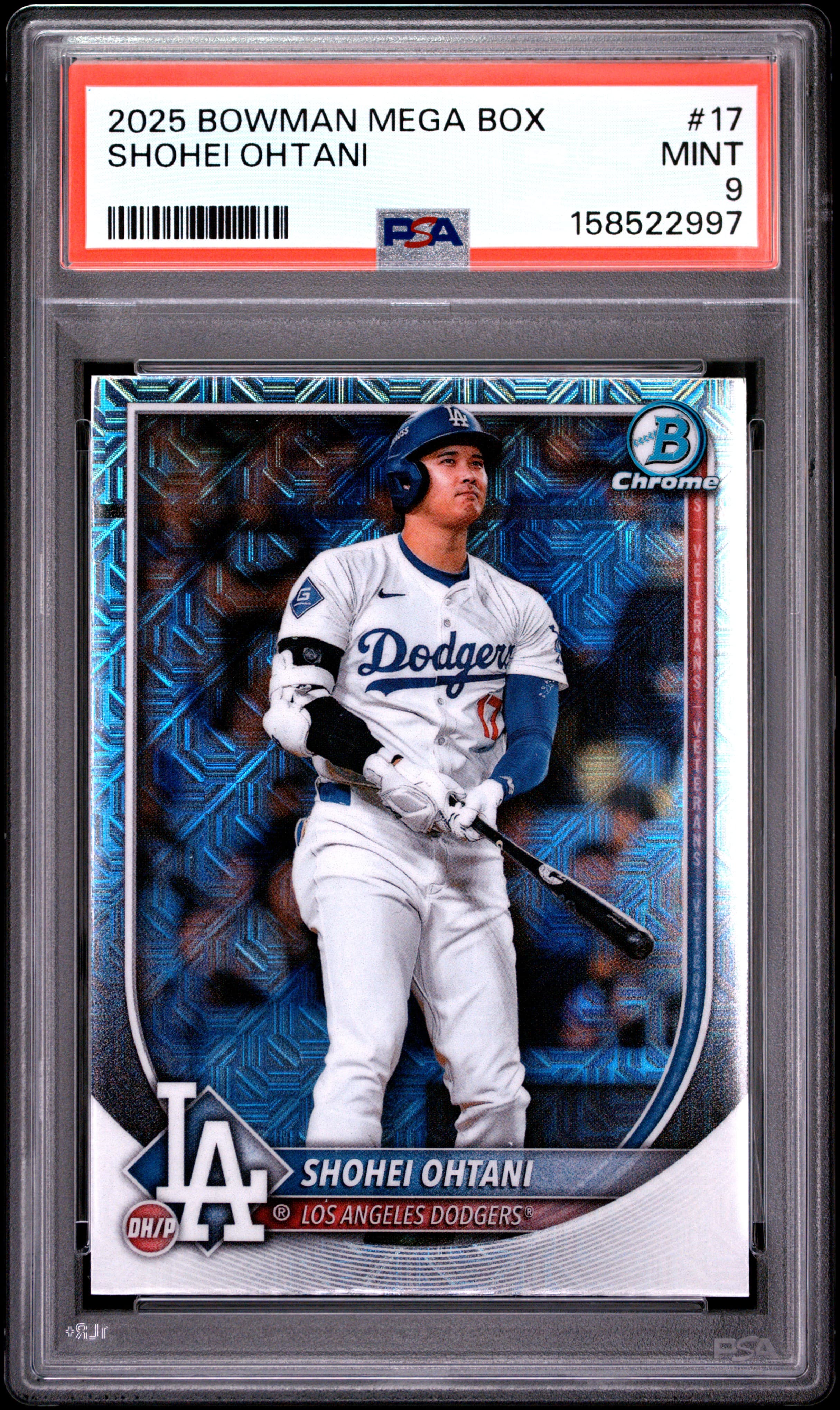 2025 BOWMAN MEGA BOX CHROME SHOHEI OHTANI #17 MINT 9 158522997