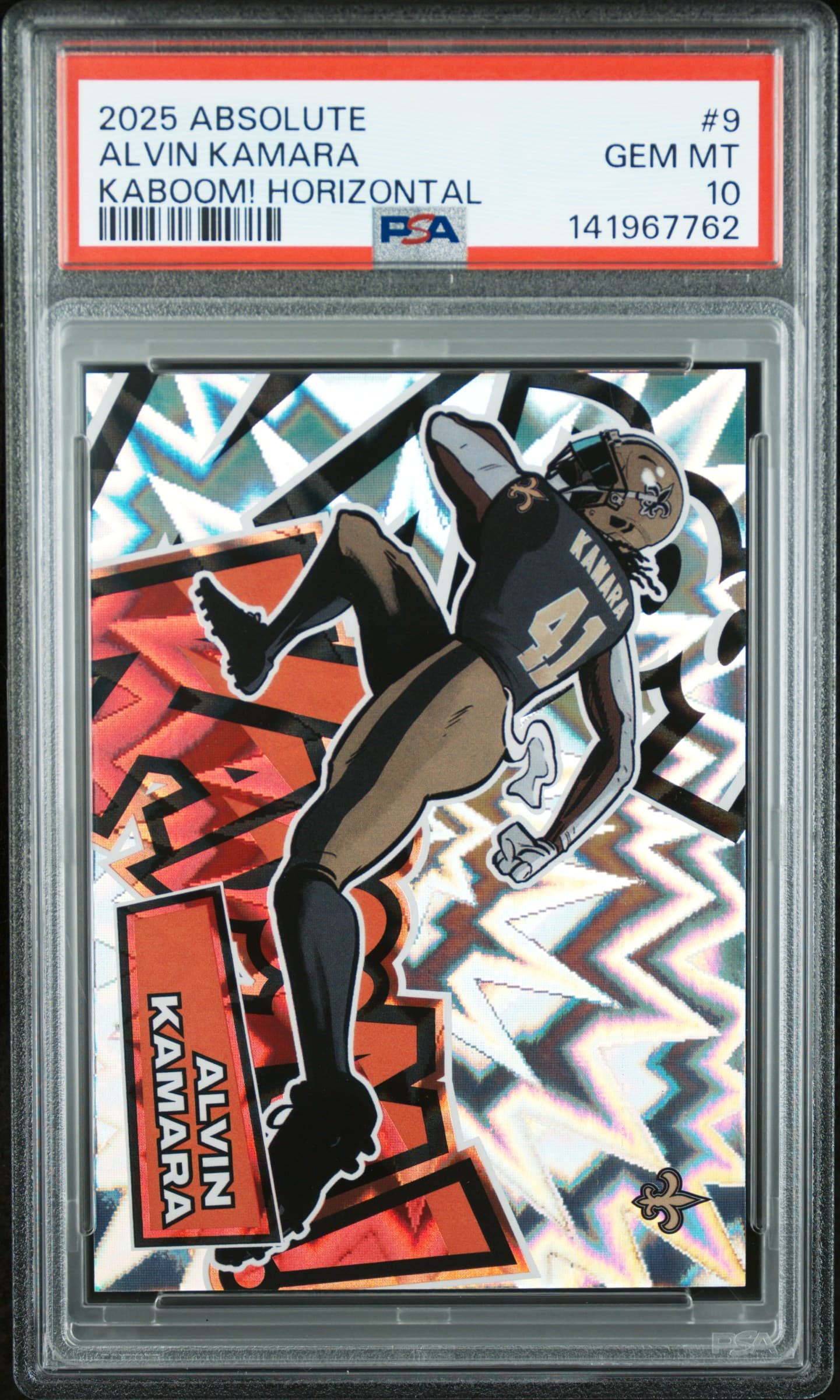 2025 PANINI ABSOLUTE KABOOM! HORIZONTAL ALVIN KAMARA #9 GEM MT 10 141967762