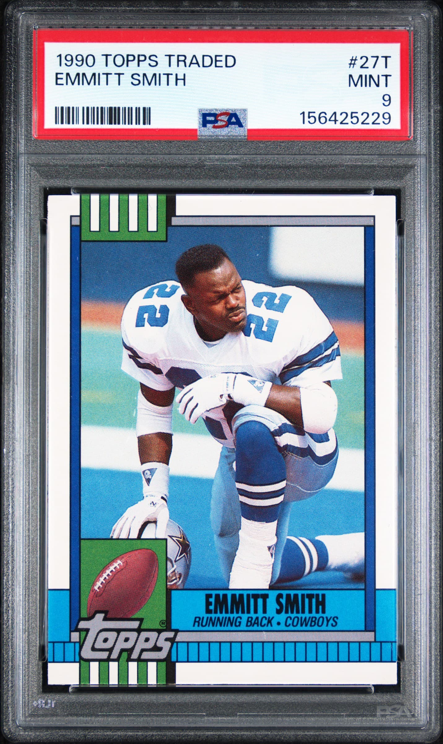 1990 TOPPS TRADED EMMITT SMITH #27T MINT 9 156425229