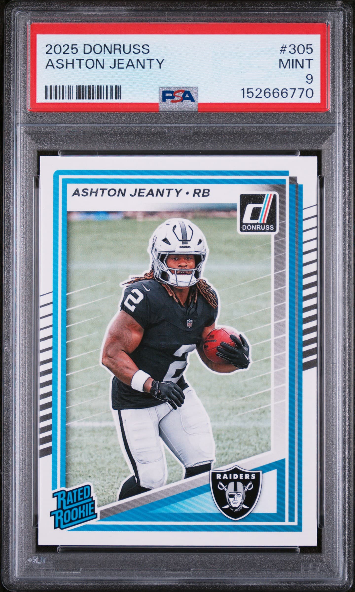 2025 PANINI DONRUSS ASHTON JEANTY #305 MINT 9 152666770
