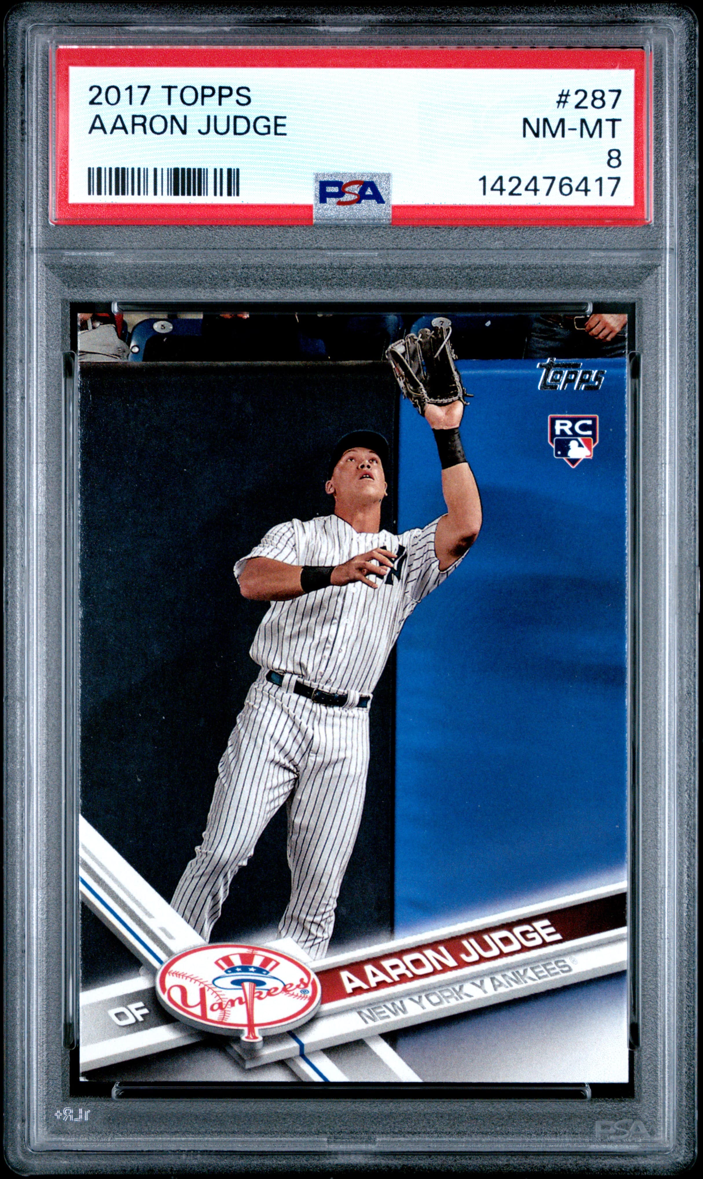 2017 TOPPS AARON JUDGE #287 NM-MT 8 142476417