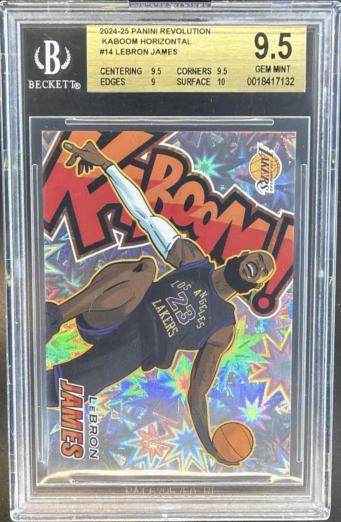 2024 Panini Revolution Kaboom! Horizontal LeBron James #14 BGS 9.5