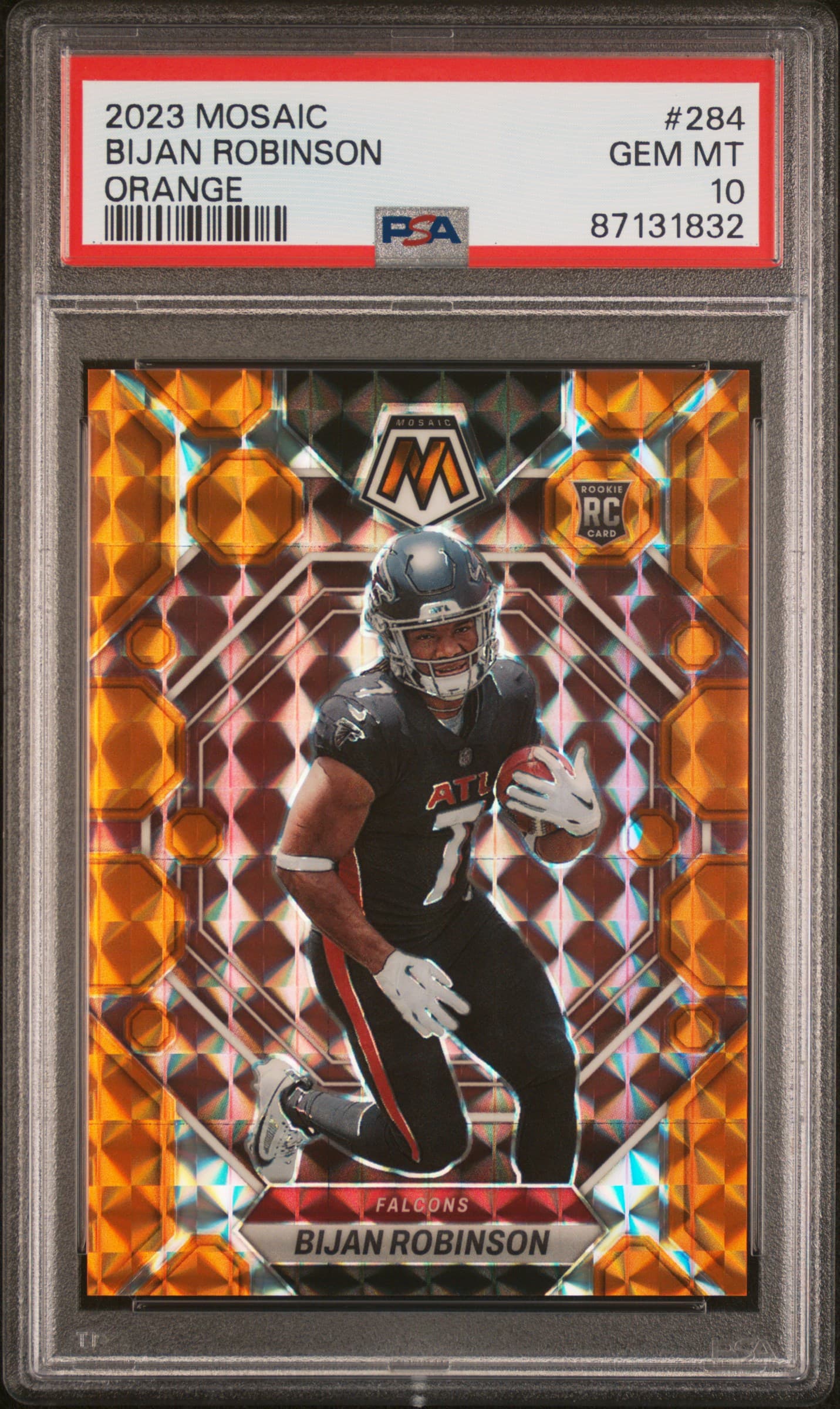 2023 PANINI MOSAIC BIJAN ROBINSON #284 ORANGE GEM MT 10 87131832