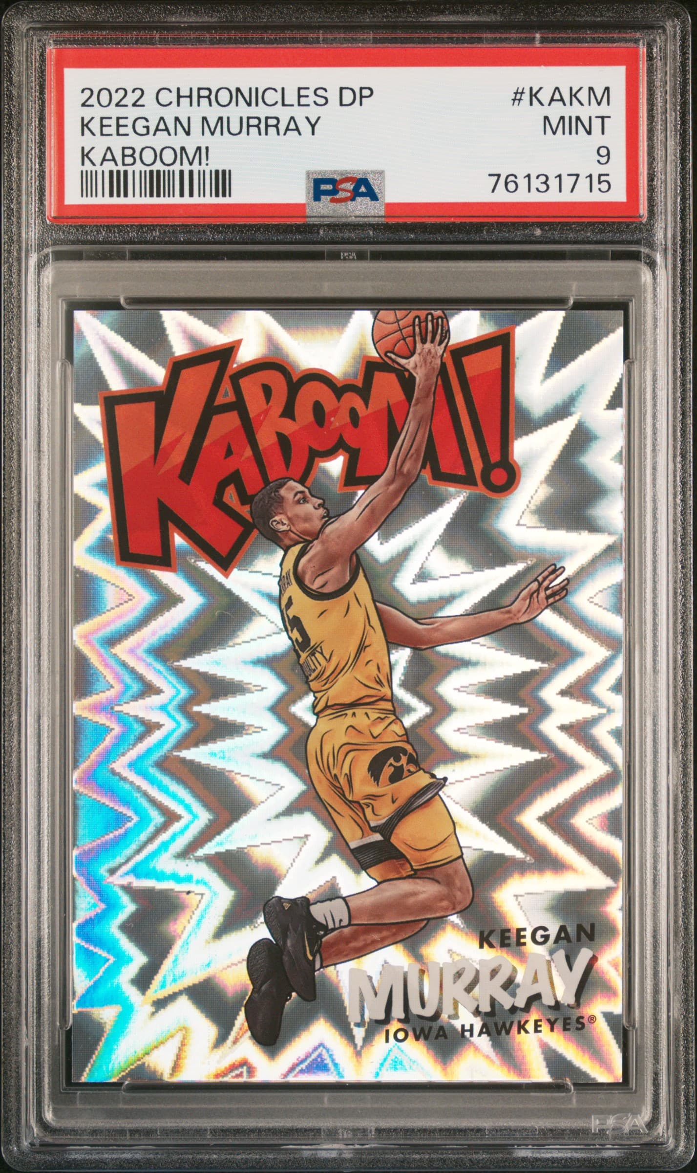 2022 PANINI CHRONICLES DRAFT PICKS KABOOM! KEEGAN MURRAY #KAKM KABOOM! MINT 9 76131715