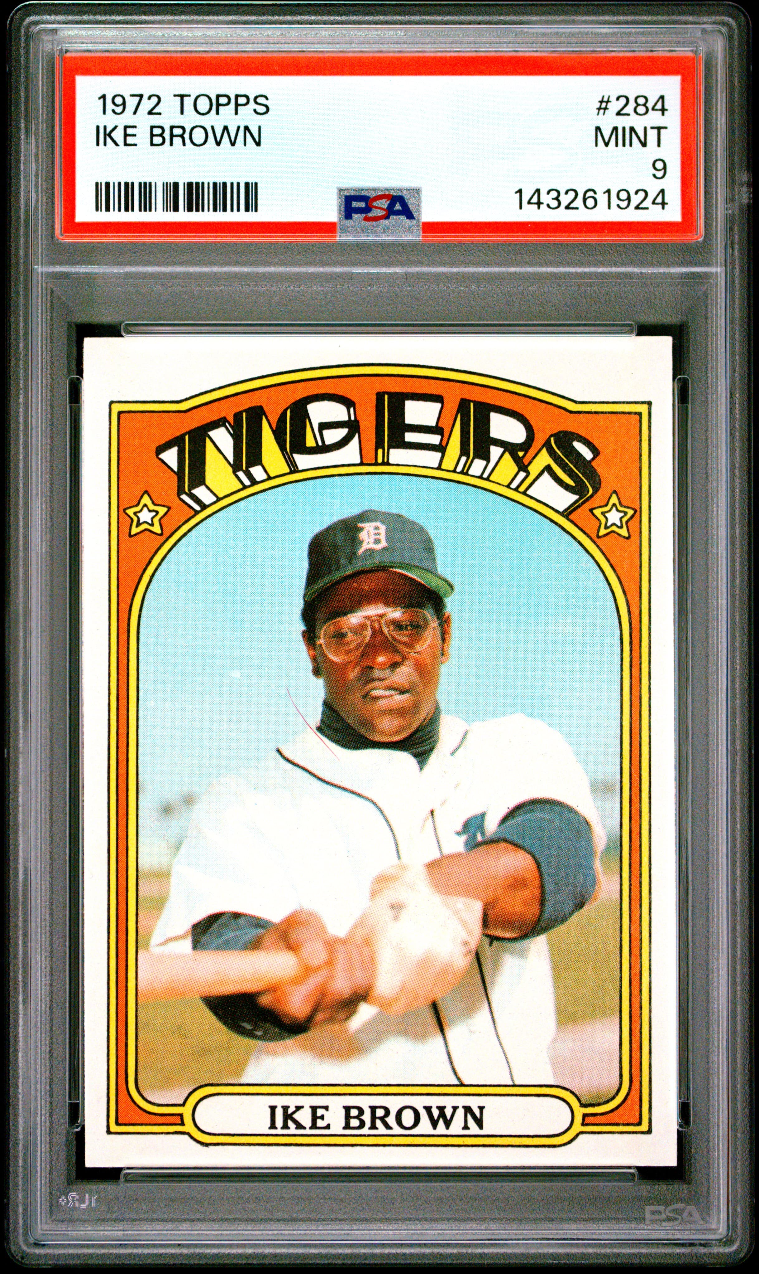 1972 TOPPS IKE BROWN #284 MINT 9 143261924