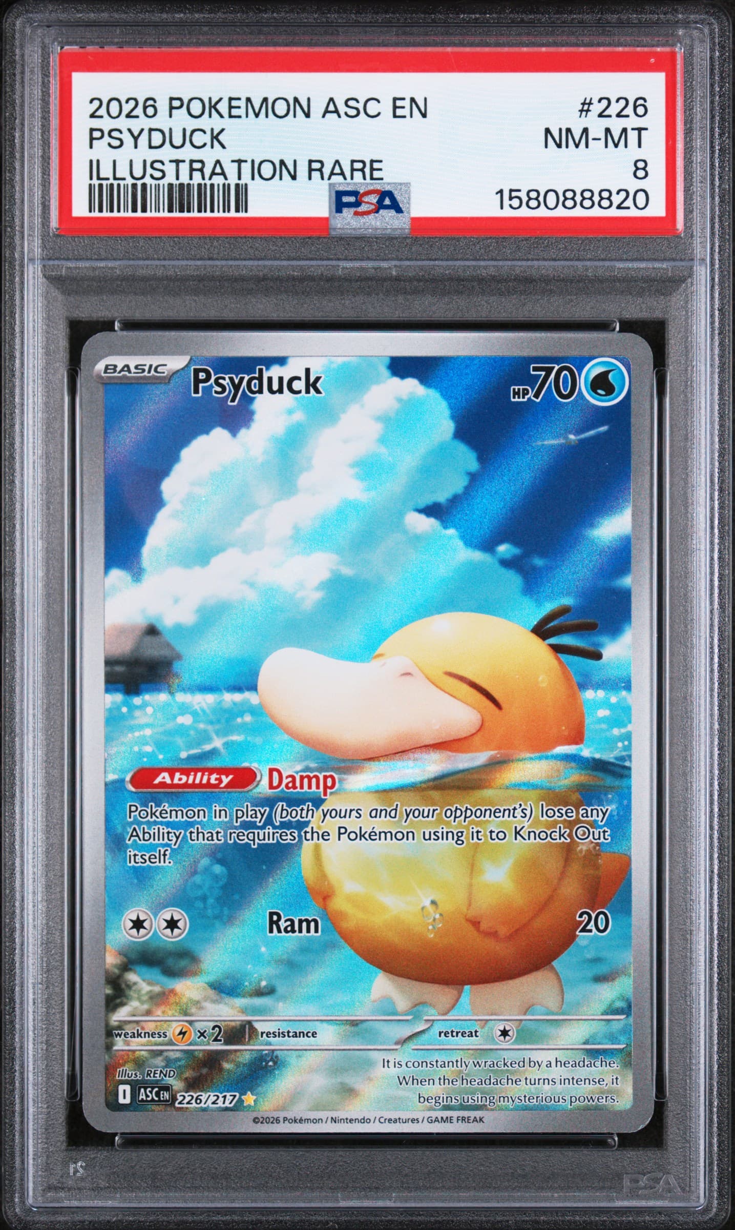 2026 POKEMON ASC EN-ASCENDED HEROES PSYDUCK #226 ILLUSTRATION RARE NM-MT 8 158088820