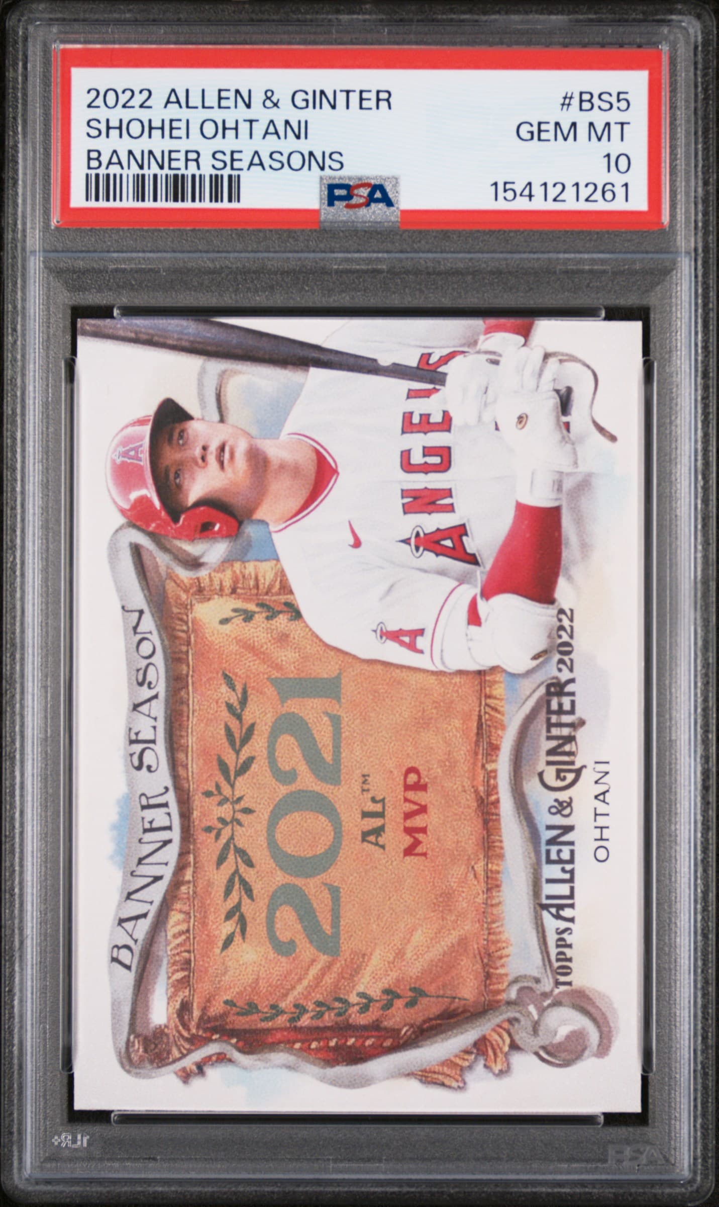 2022 TOPPS ALLEN & GINTER BANNER SEASONS SHOHEI OHTANI #BS5 BANNER SEASONS GEM MT 10 154121261