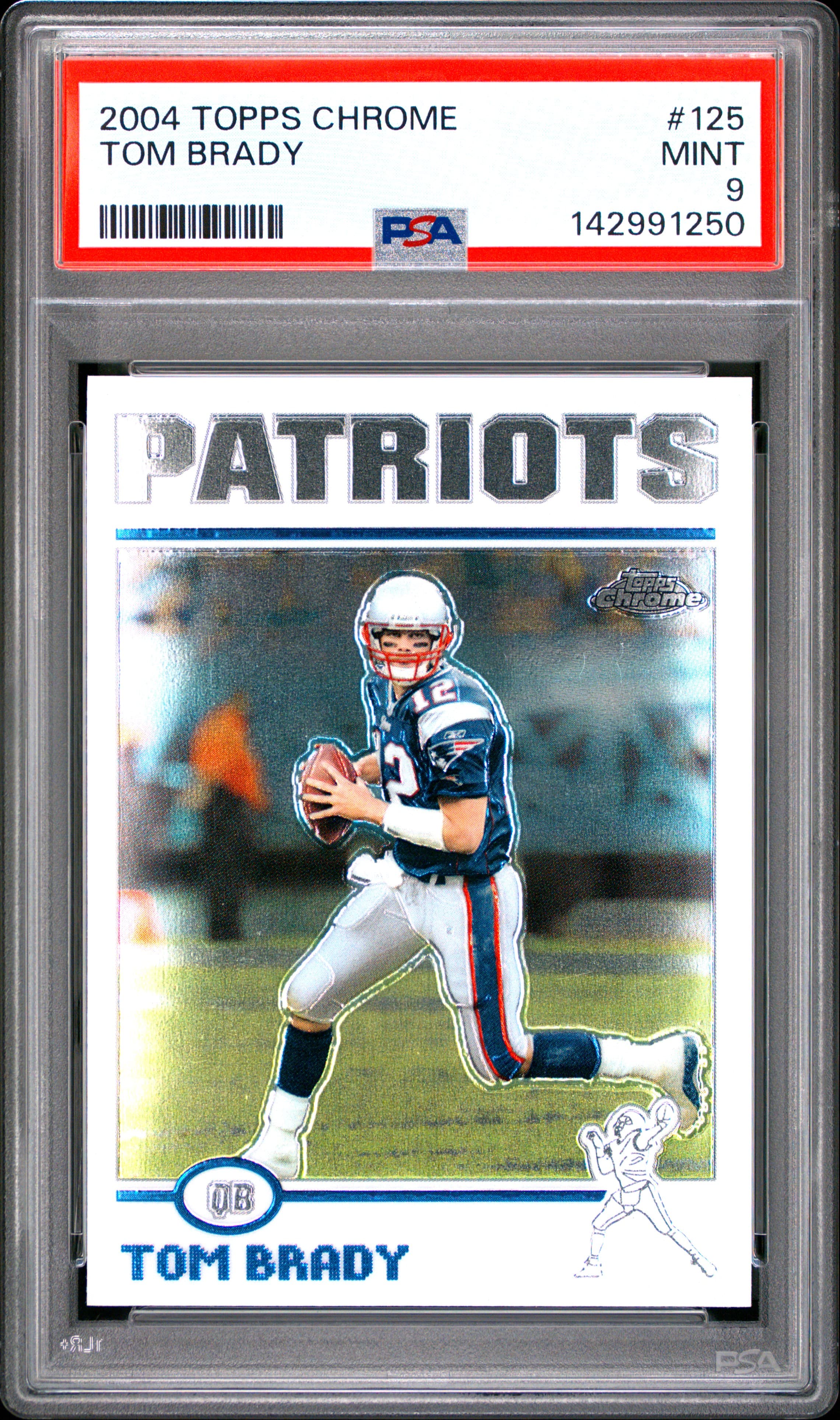 2004 TOPPS CHROME TOM BRADY #125 MINT 9 142991250