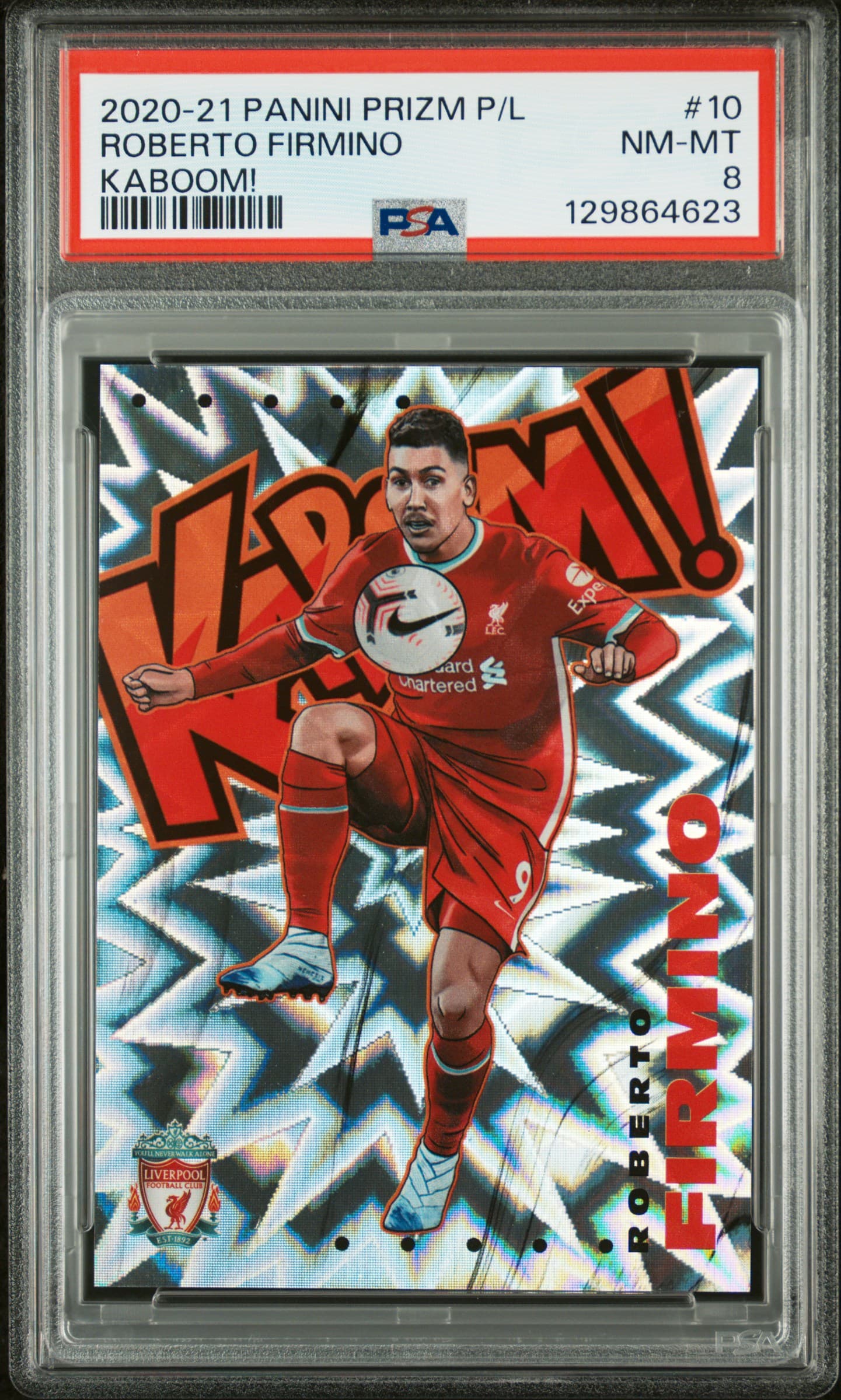 2020 PANINI PRIZM PREMIER LEAGUE KABOOM! ROBERTO FIRMINO #10 KABOOM! NM-MT 8 129864623
