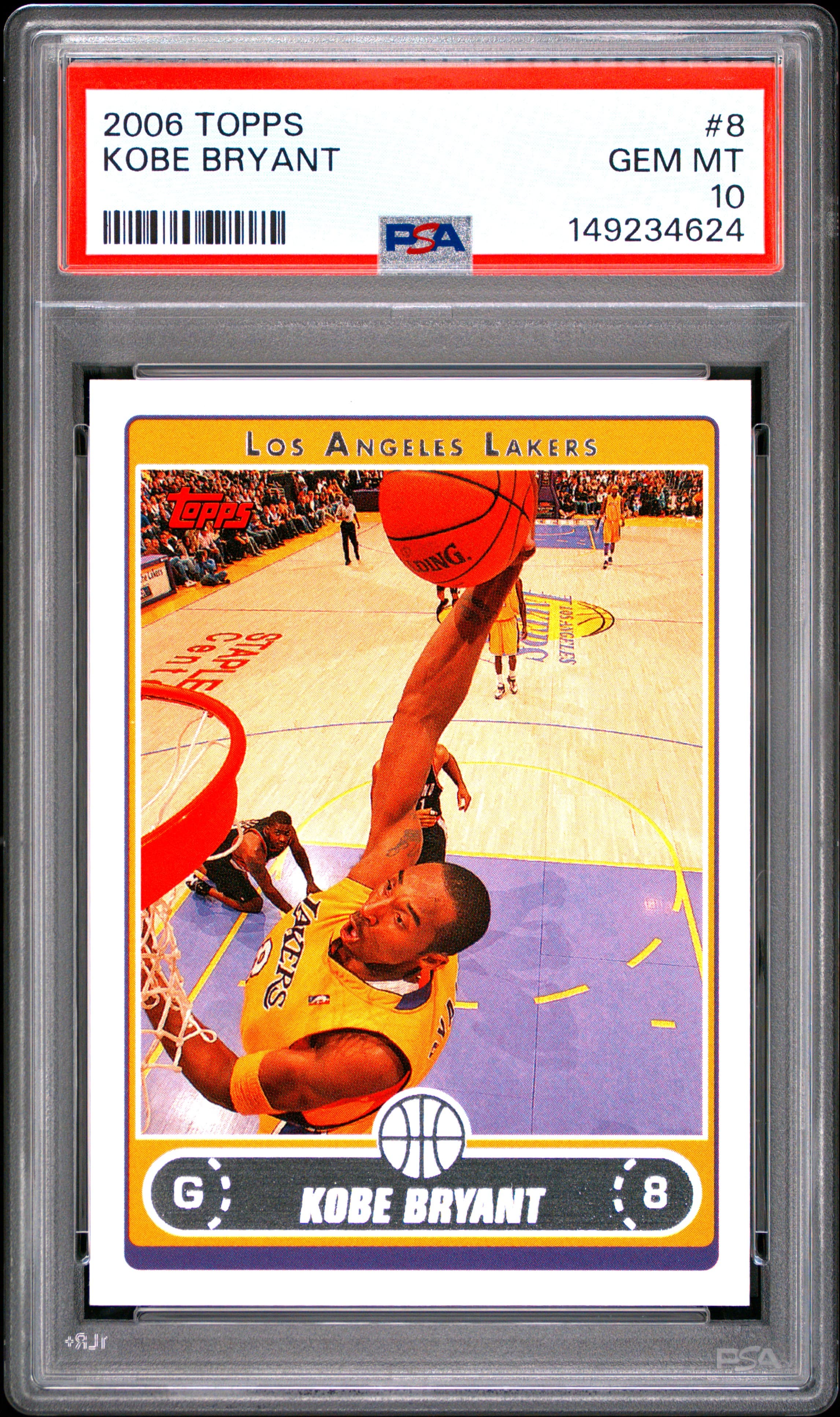 2006 TOPPS KOBE BRYANT #8 GEM MT 10 149234624