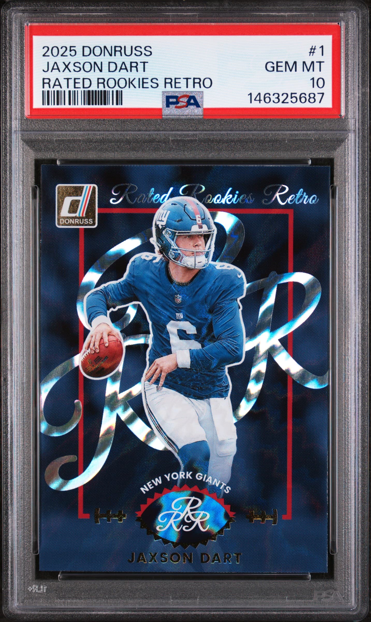 2025 PANINI DONRUSS RATED ROOKIES RETRO JAXSON DART #1 GEM MT 10 146325687