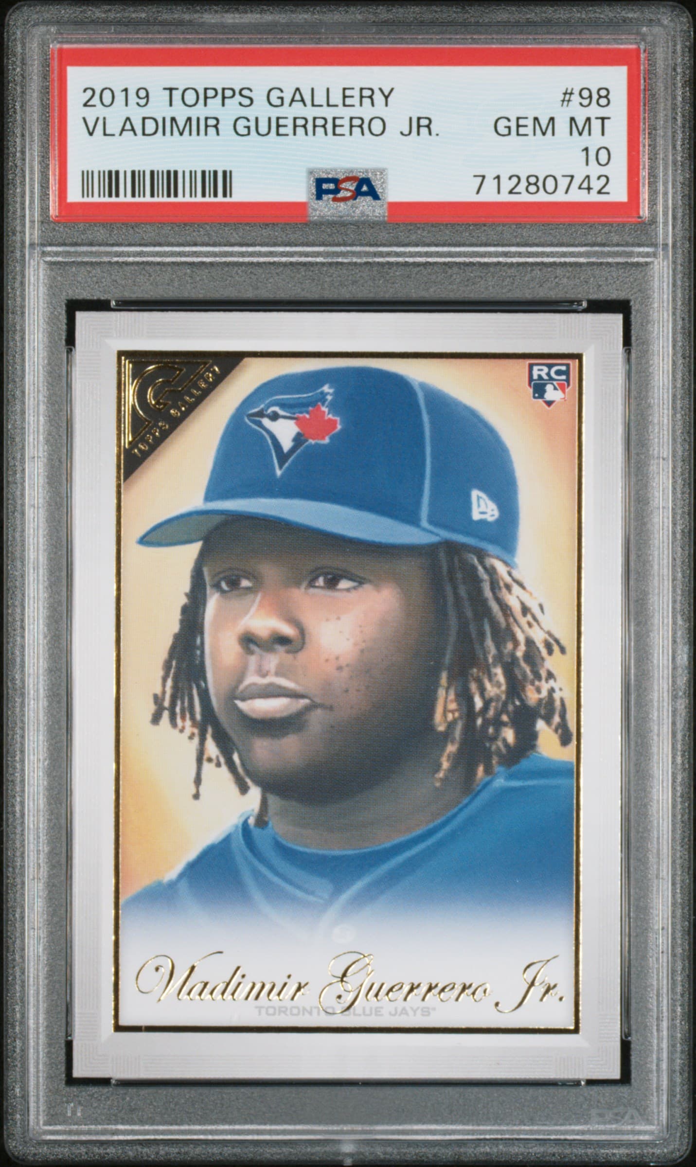 2019 TOPPS GALLERY VLADIMIR GUERRERO JR. #98 GEM MT 10 71280742
