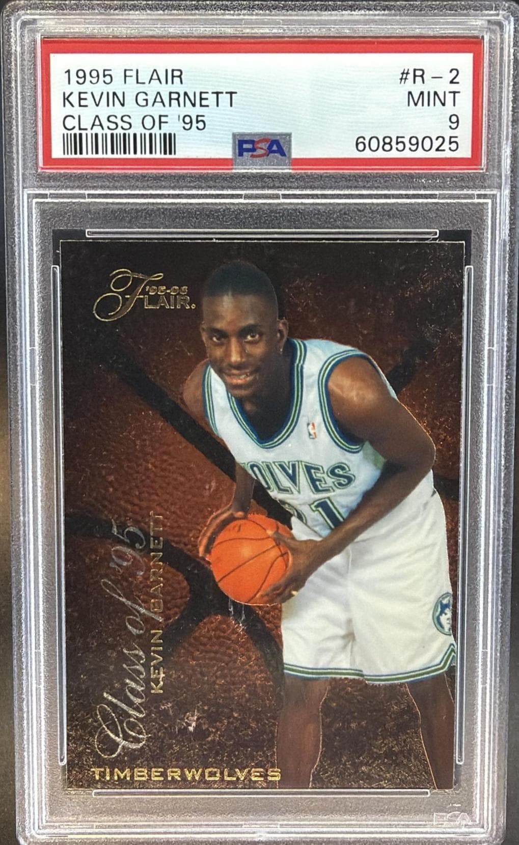 1995 FLAIR CLASS OF KEVIN GARNETT #R-2 CLASS OF '95 MINT 9 60859025