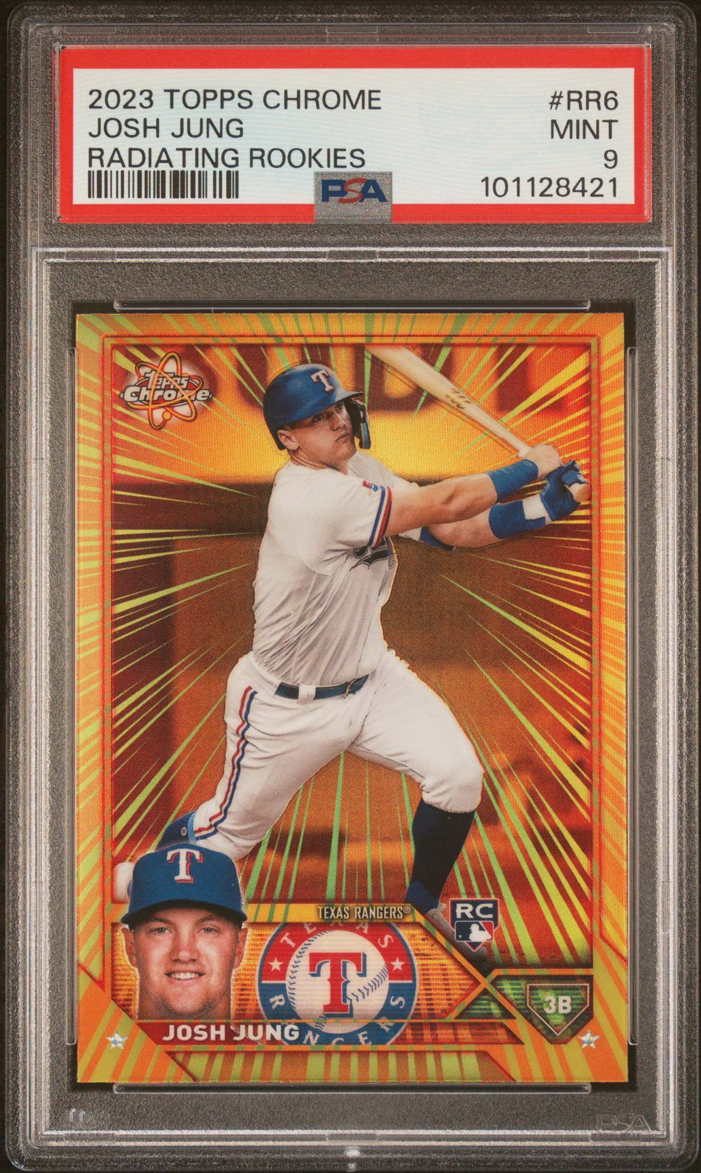 2023 TOPPS CHROME RADIATING ROOKIES JOSH JUNG #RR6 MINT 9 101128421
