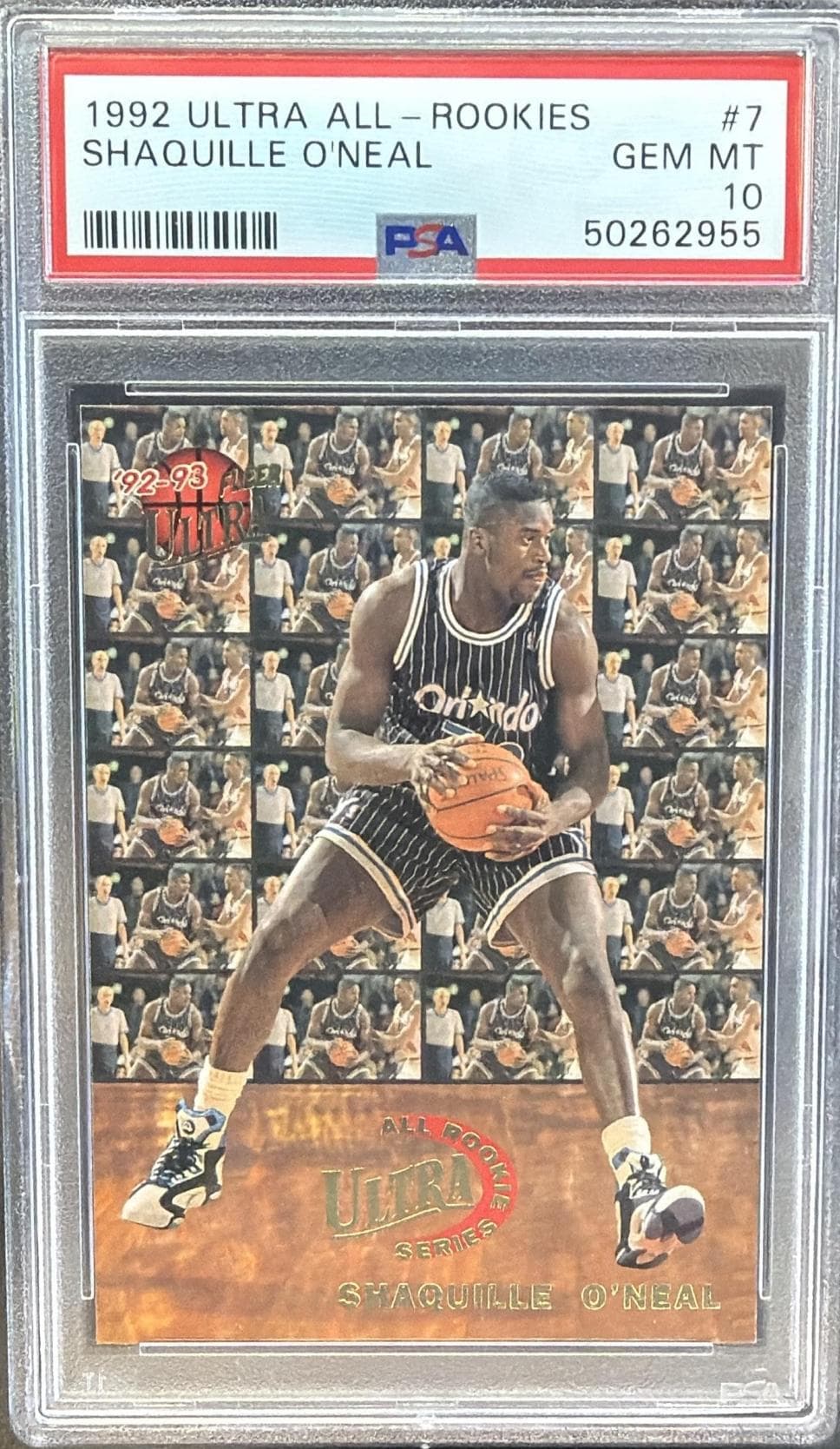 1992 ULTRA ALL-ROOKIES SHAQUILLE O'NEAL #7 GEM MT 10 50262955