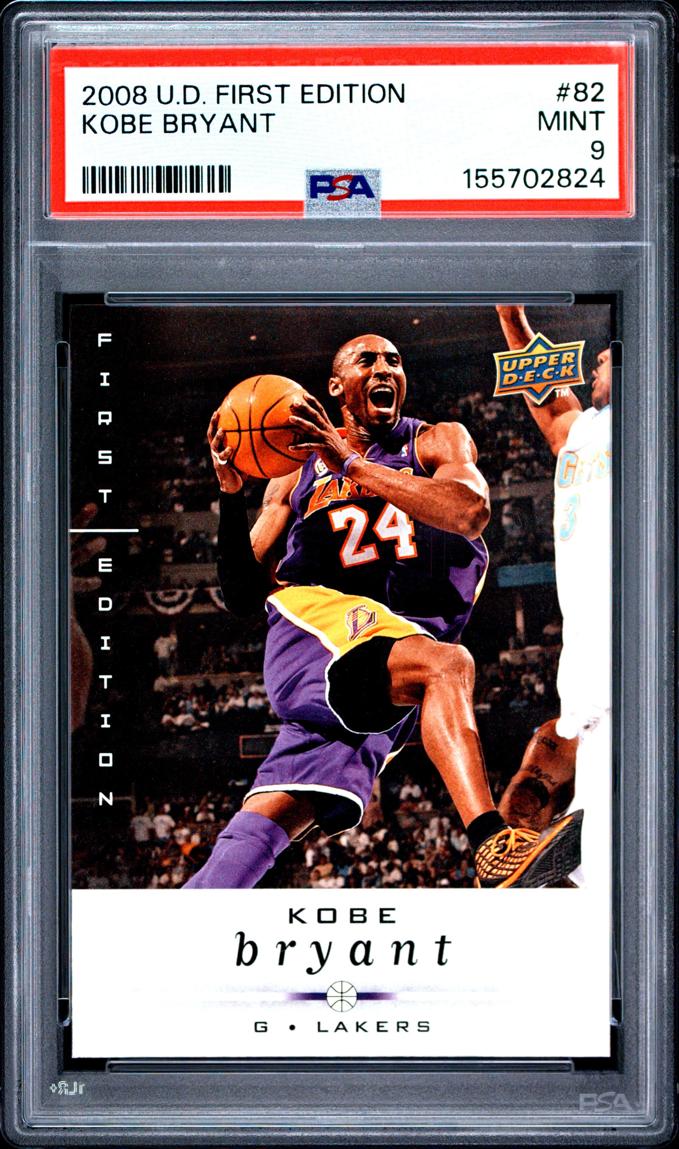 2008 UPPER DECK FIRST EDITION KOBE BRYANT #82 MINT 9 155702824