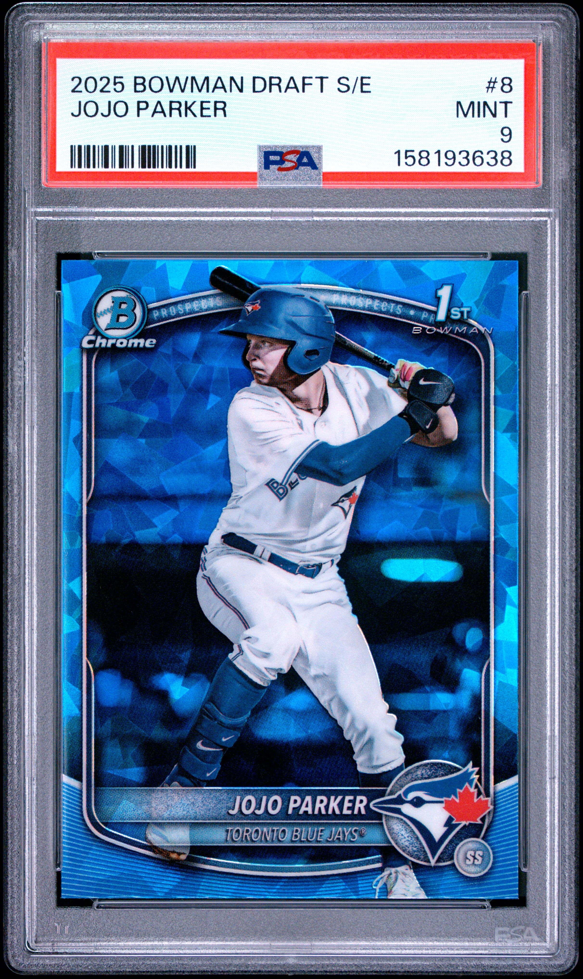 2025 BOWMAN DRAFT SAPPHIRE EDITION JOJO PARKER #8 MINT 9 158193638