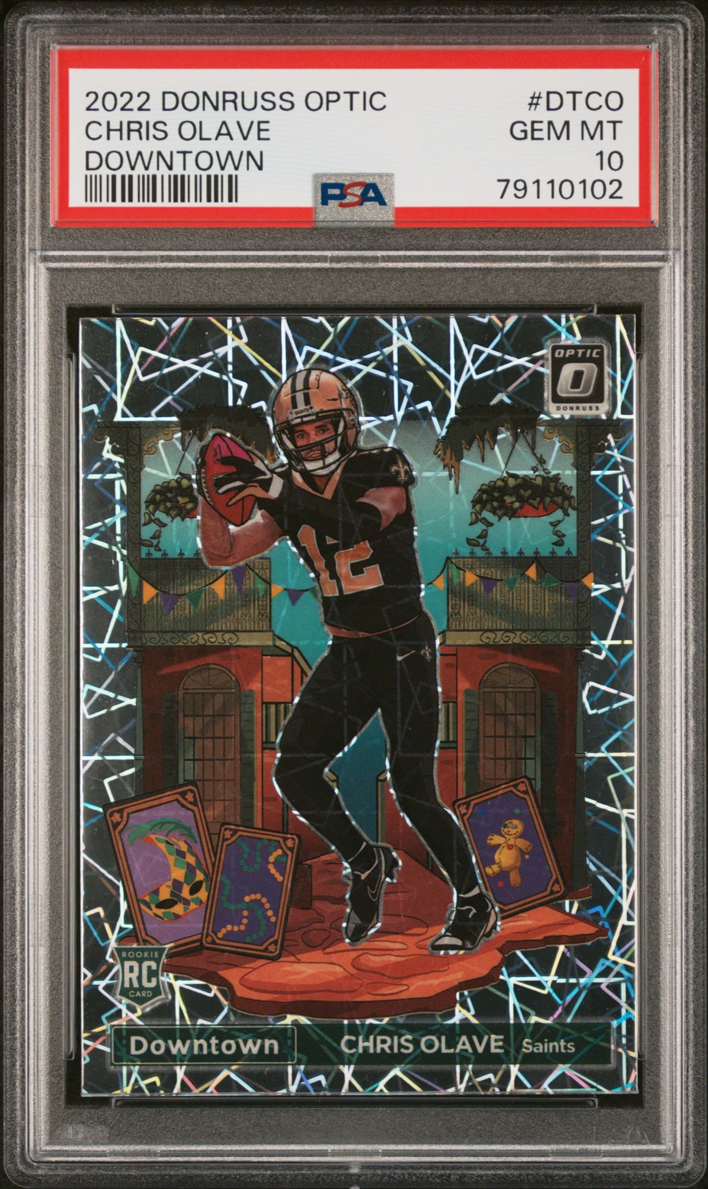 2022 PANINI DONRUSS OPTIC DOWNTOWN CHRIS OLAVE #DTCO DOWNTOWN GEM MT 10 79110102