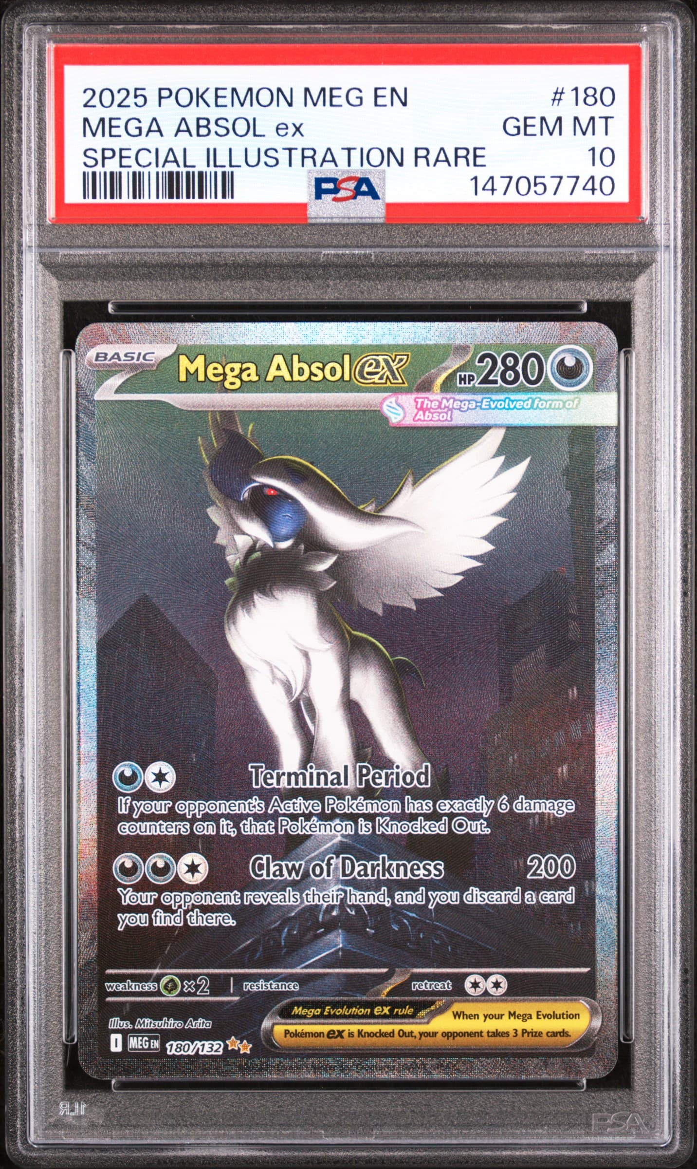 2025 POKEMON MEG EN-MEGA EVOLUTION MEGA ABSOL ex #180 SPECIAL ILLUSTRATION RARE GEM MT 10 147057740