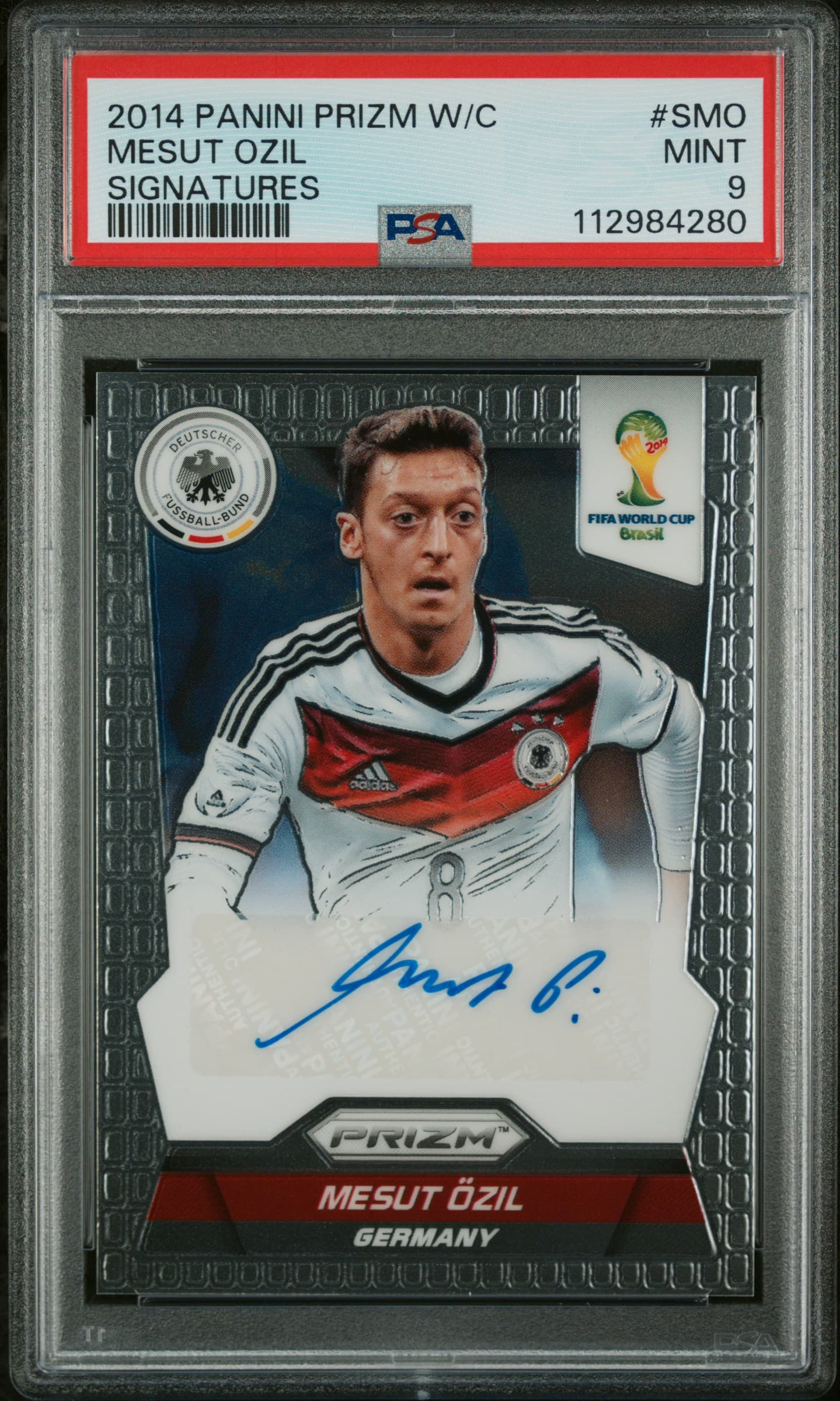 2014 PANINI PRIZM WORLD CUP SIGNATURES MESUT OZIL #SMO SIGNATURES MINT 9 112984280