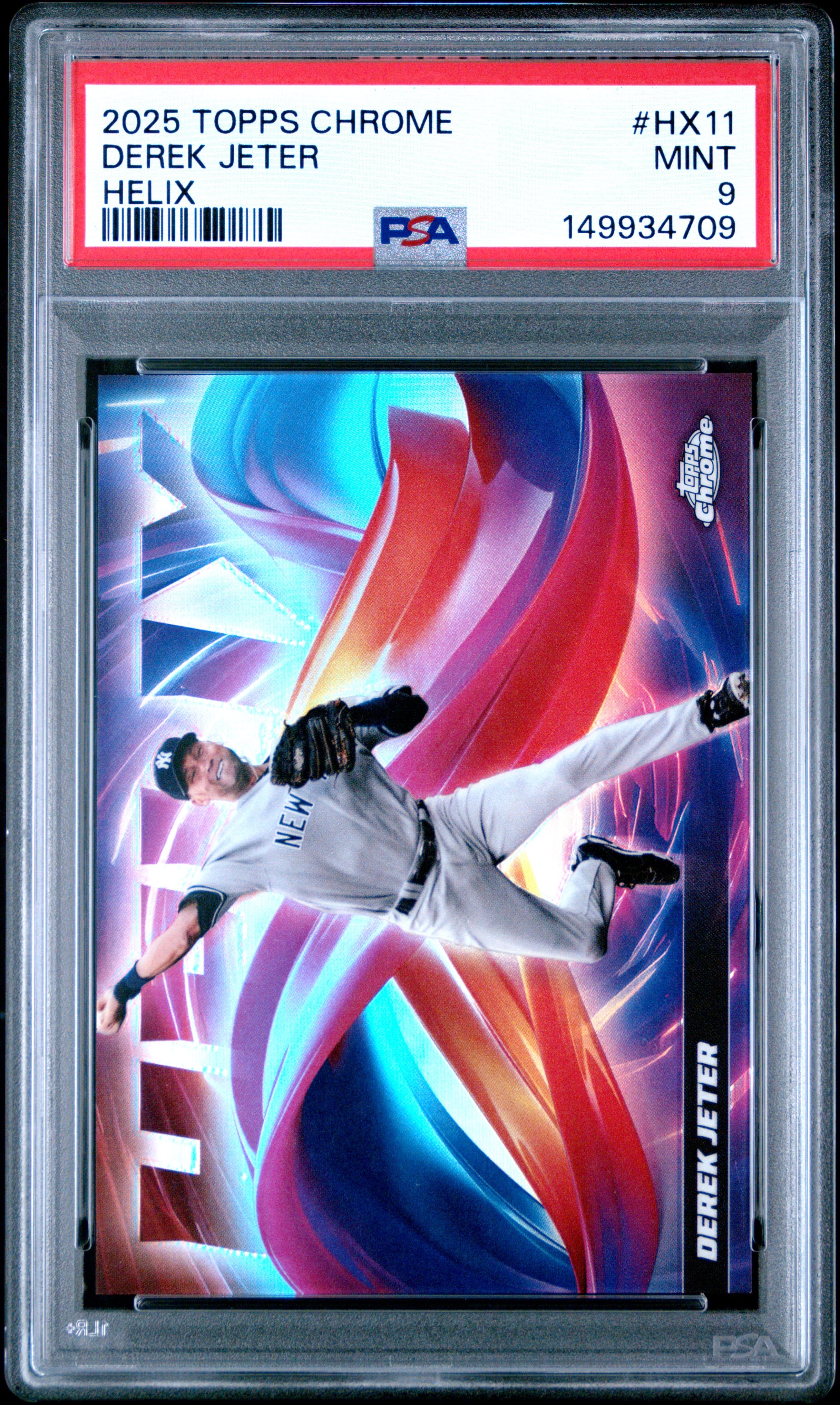 2025 TOPPS CHROME HELIX DEREK JETER #HX11 MINT 9 149934709