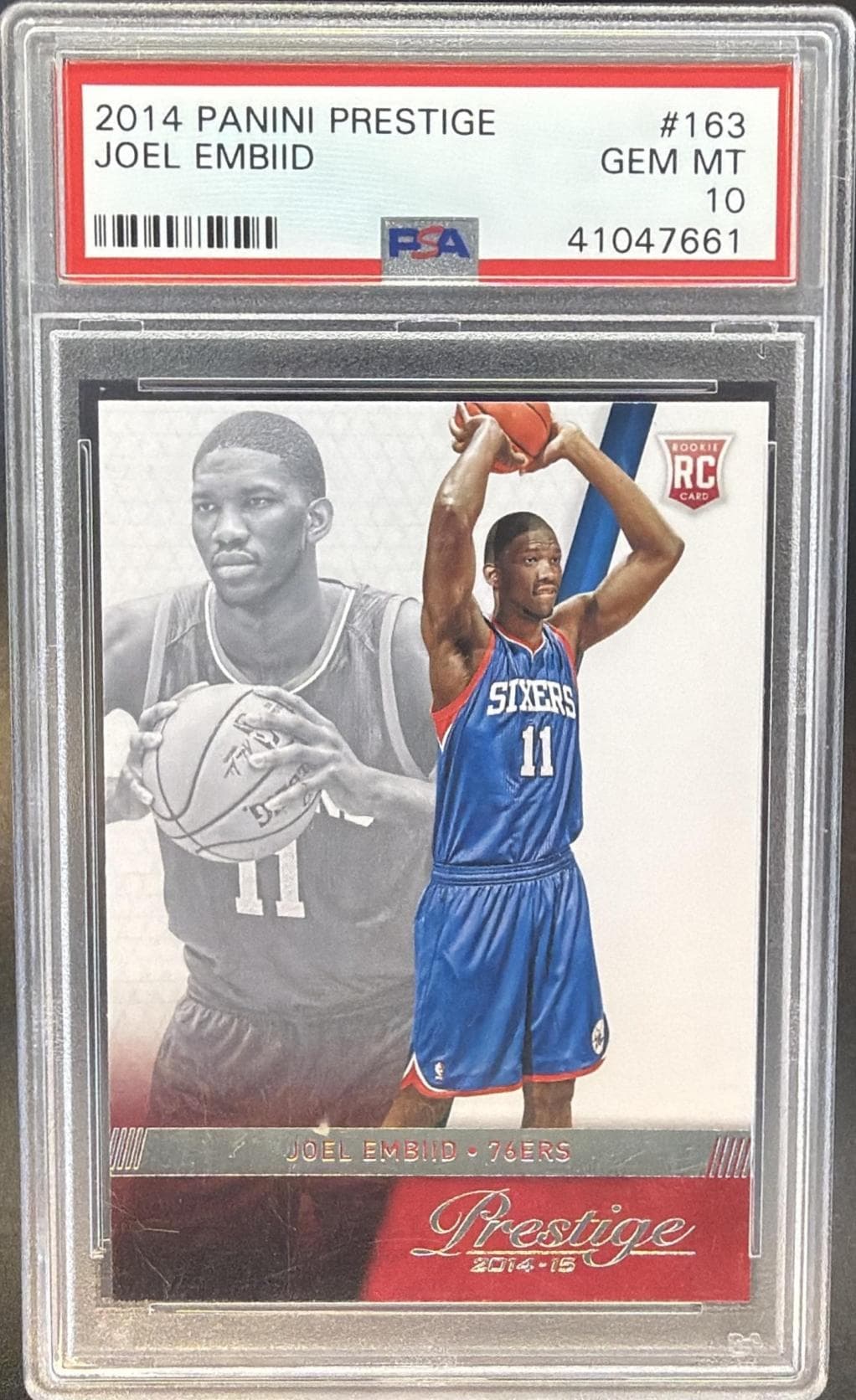 2014 PANINI PRESTIGE JOEL EMBIID #163 GEM MT 10 41047661