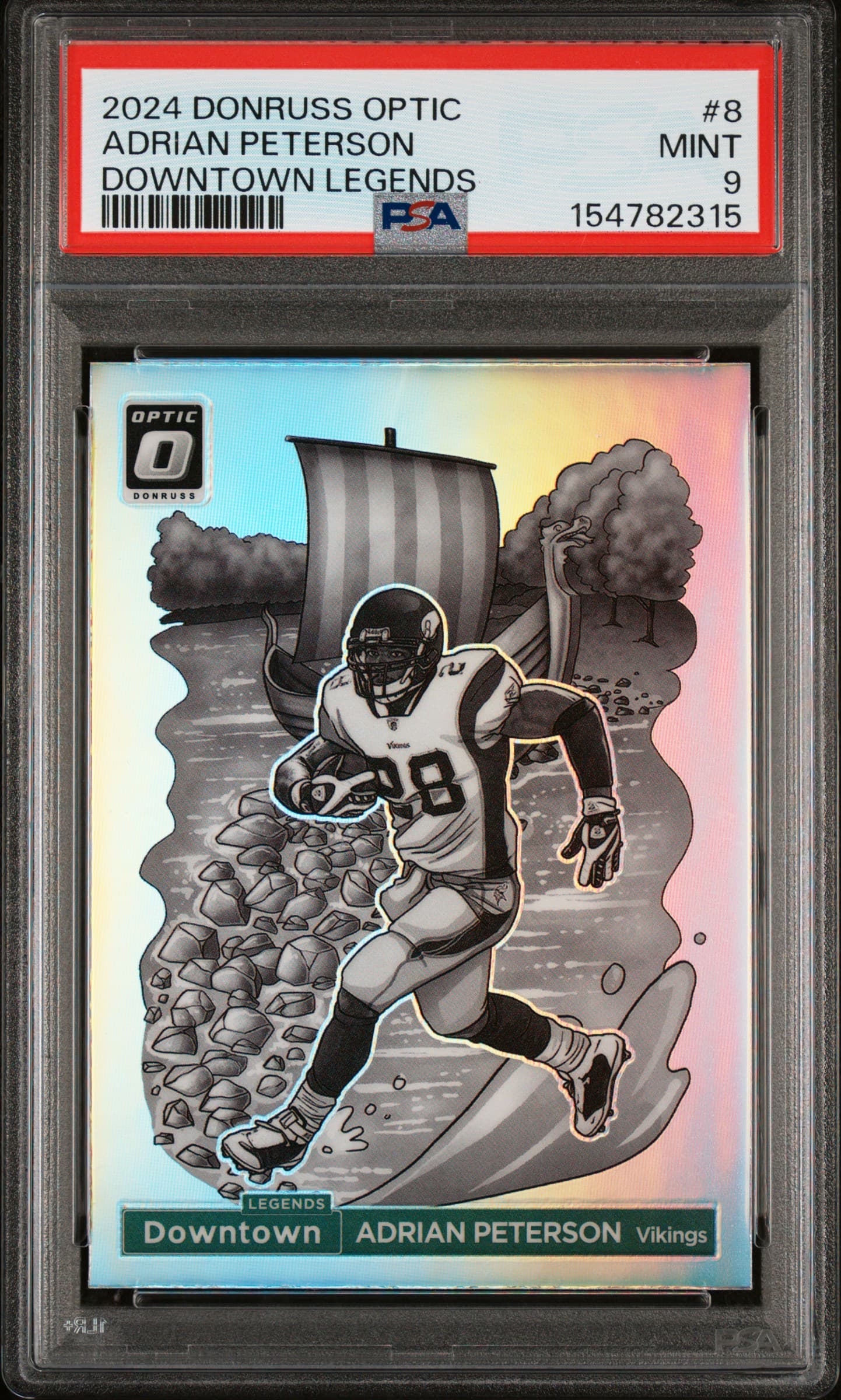 2024 PANINI DONRUSS OPTIC DOWNTOWN LEGENDS ADRIAN PETERSON #8 MINT 9 154782315
