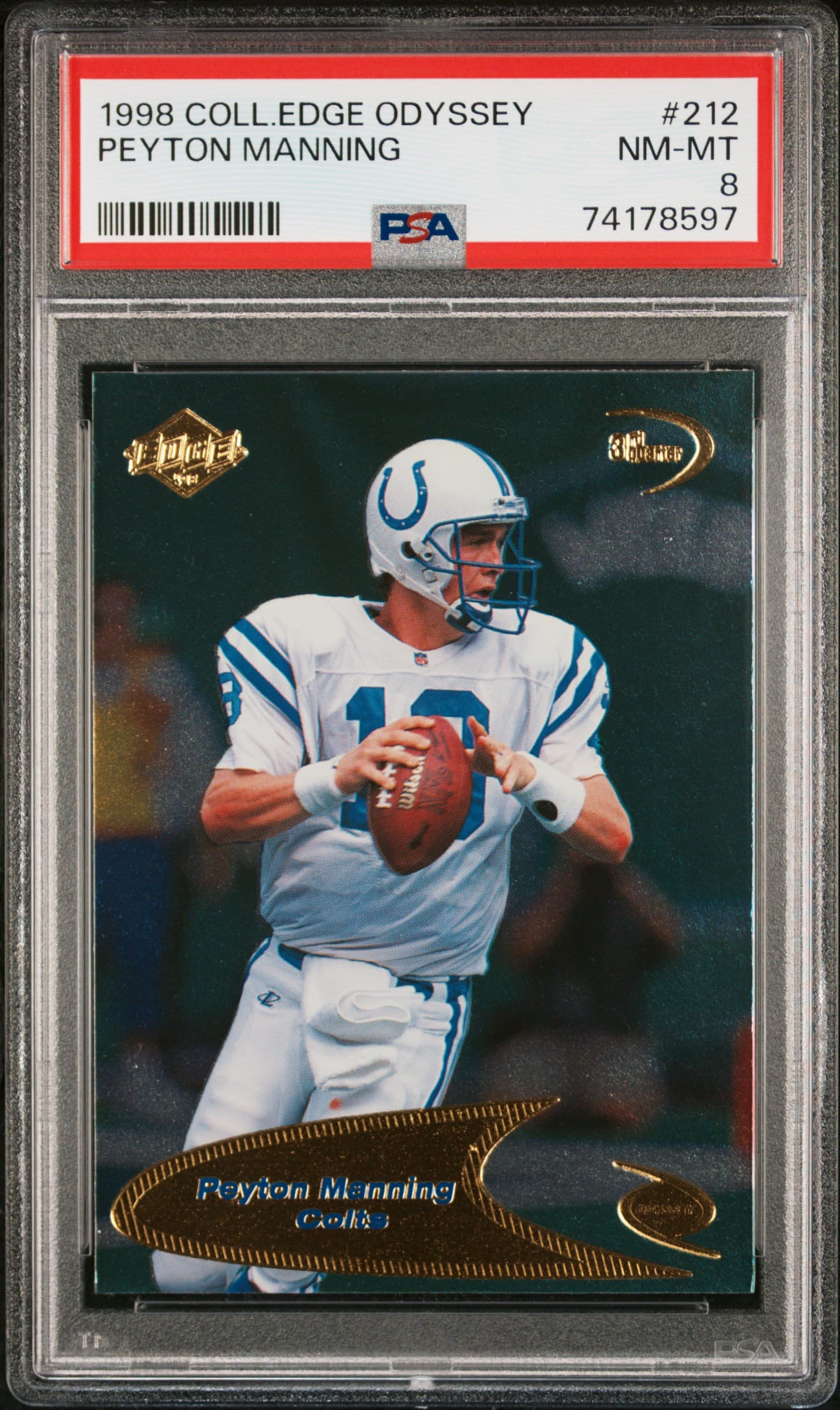 1998 COLLECTOR'S EDGE ODYSSEY PEYTON MANNING #212 NM-MT 8 74178597