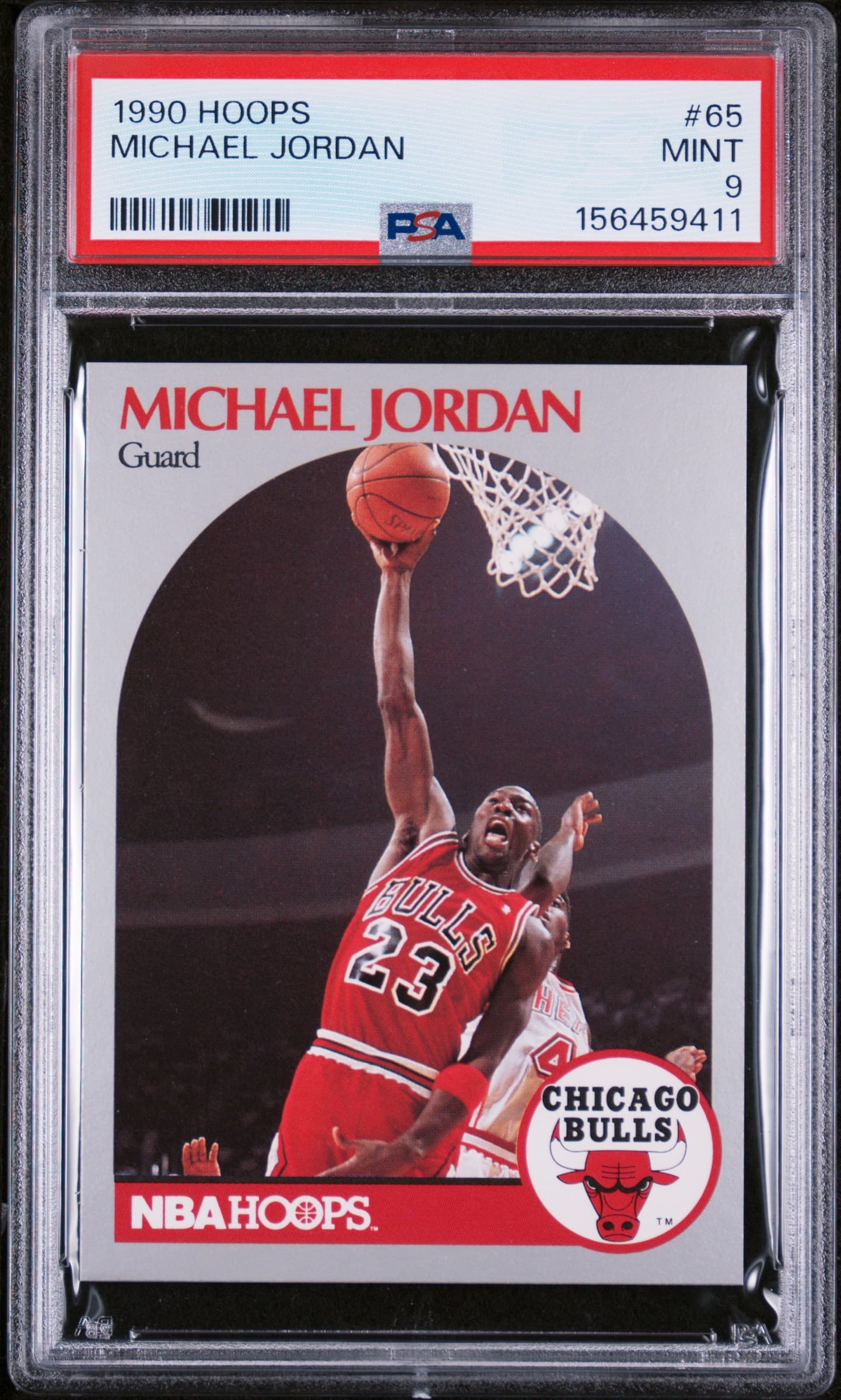 1990 HOOPS MICHAEL JORDAN #65 MINT 9 156459411