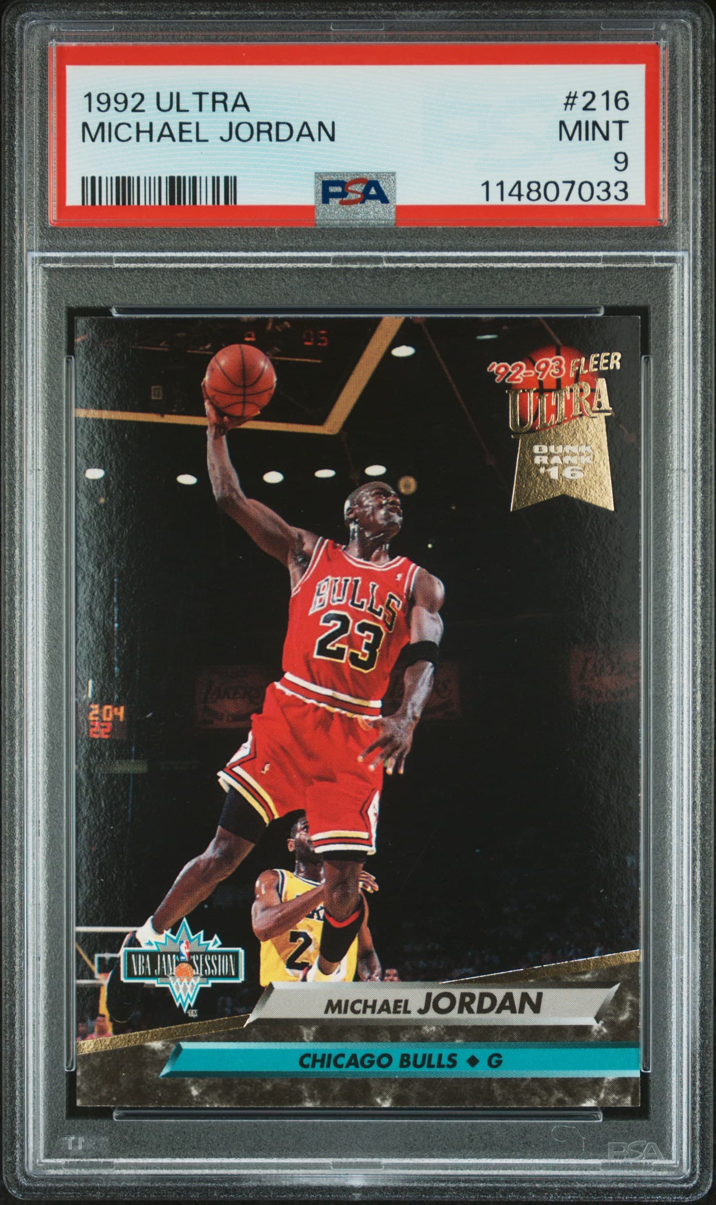 1992 ULTRA MICHAEL JORDAN #216 MINT 9 114807033