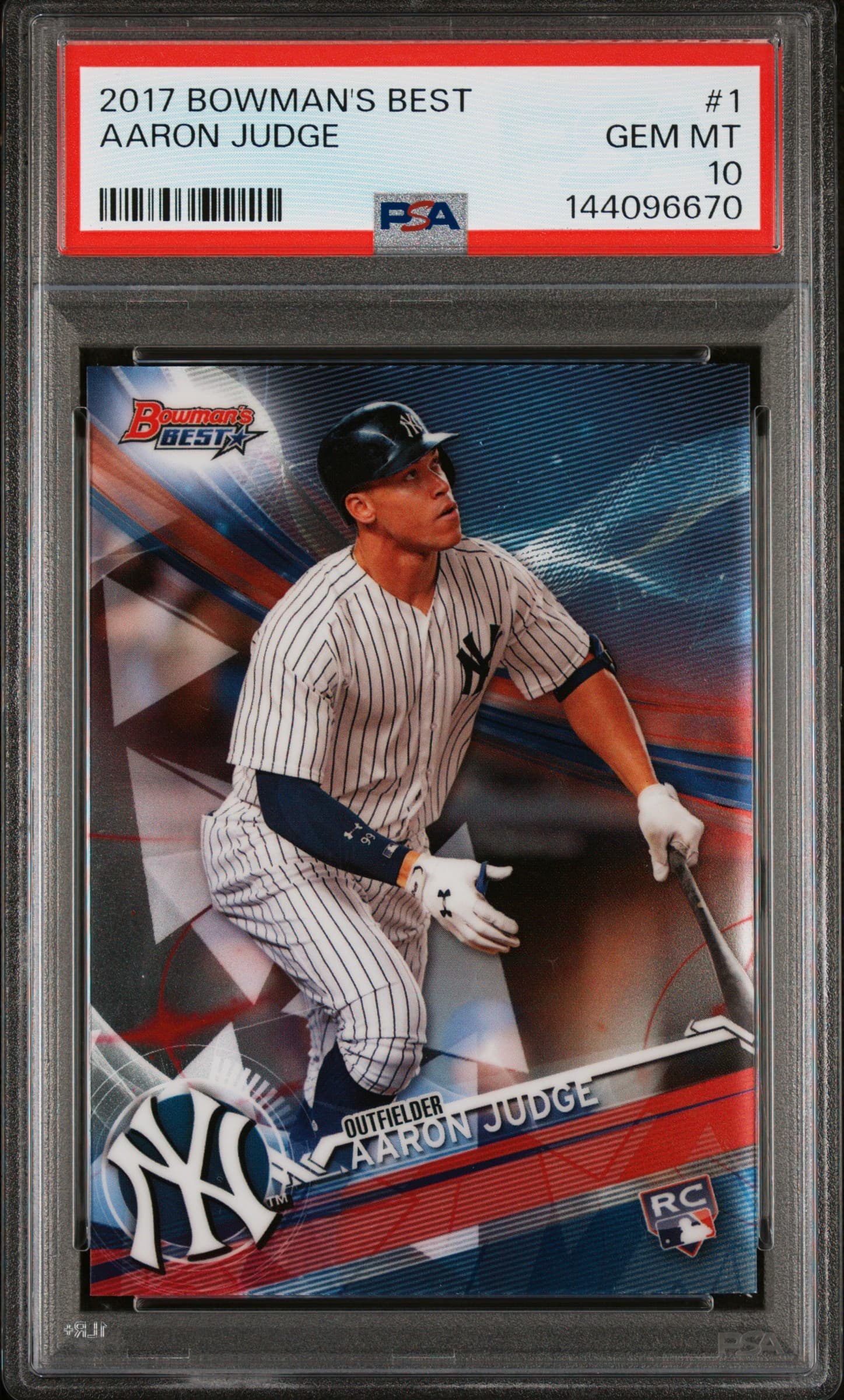 2017 BOWMAN'S BEST AARON JUDGE #1 GEM MT 10 144096670