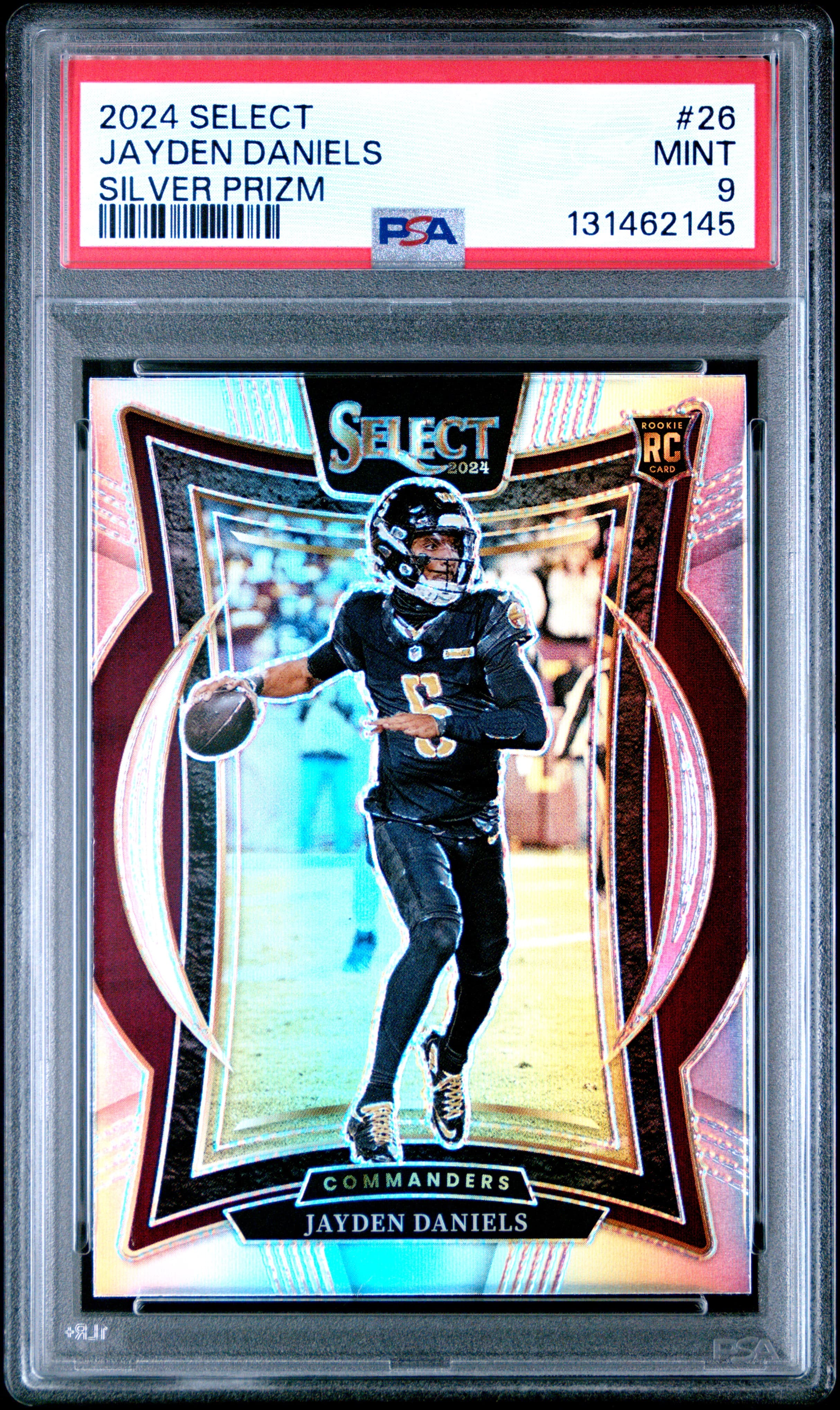 2024 PANINI SELECT JAYDEN DANIELS #26 SILVER PRIZM MINT 9 131462145