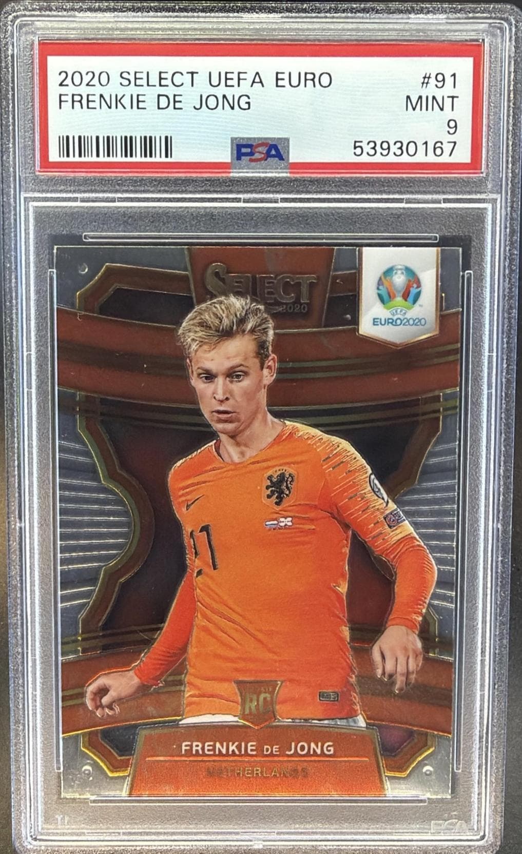 2020 PANINI SELECT UEFA EURO FRENKIE DE JONG #91 MINT 9 53930167