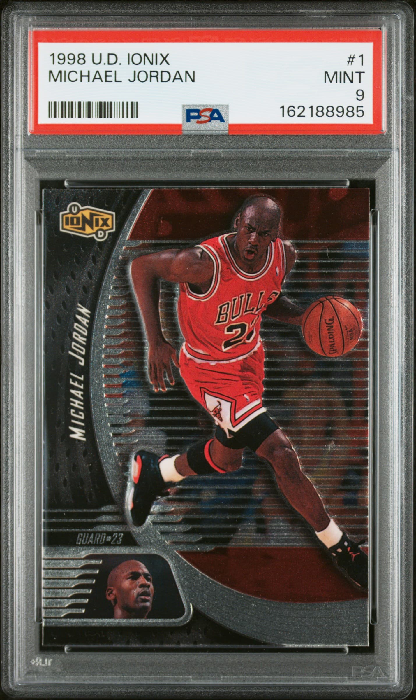 1998 UPPER DECK IONIX MICHAEL JORDAN #1 MINT 9 162188985