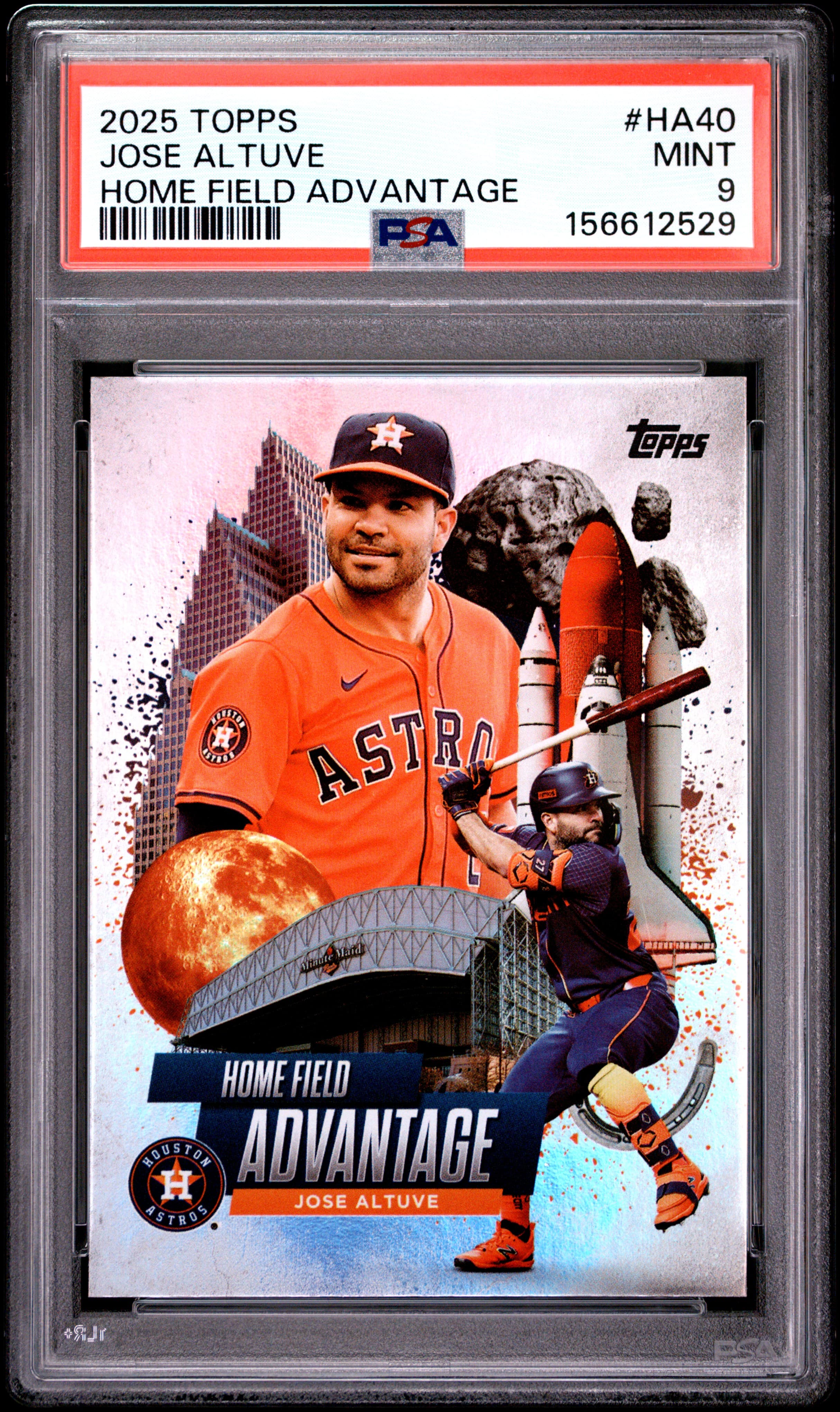2025 TOPPS HOME FIELD ADVANTAGE JOSE ALTUVE #HA40 SERIES 2 MINT 9 156612529
