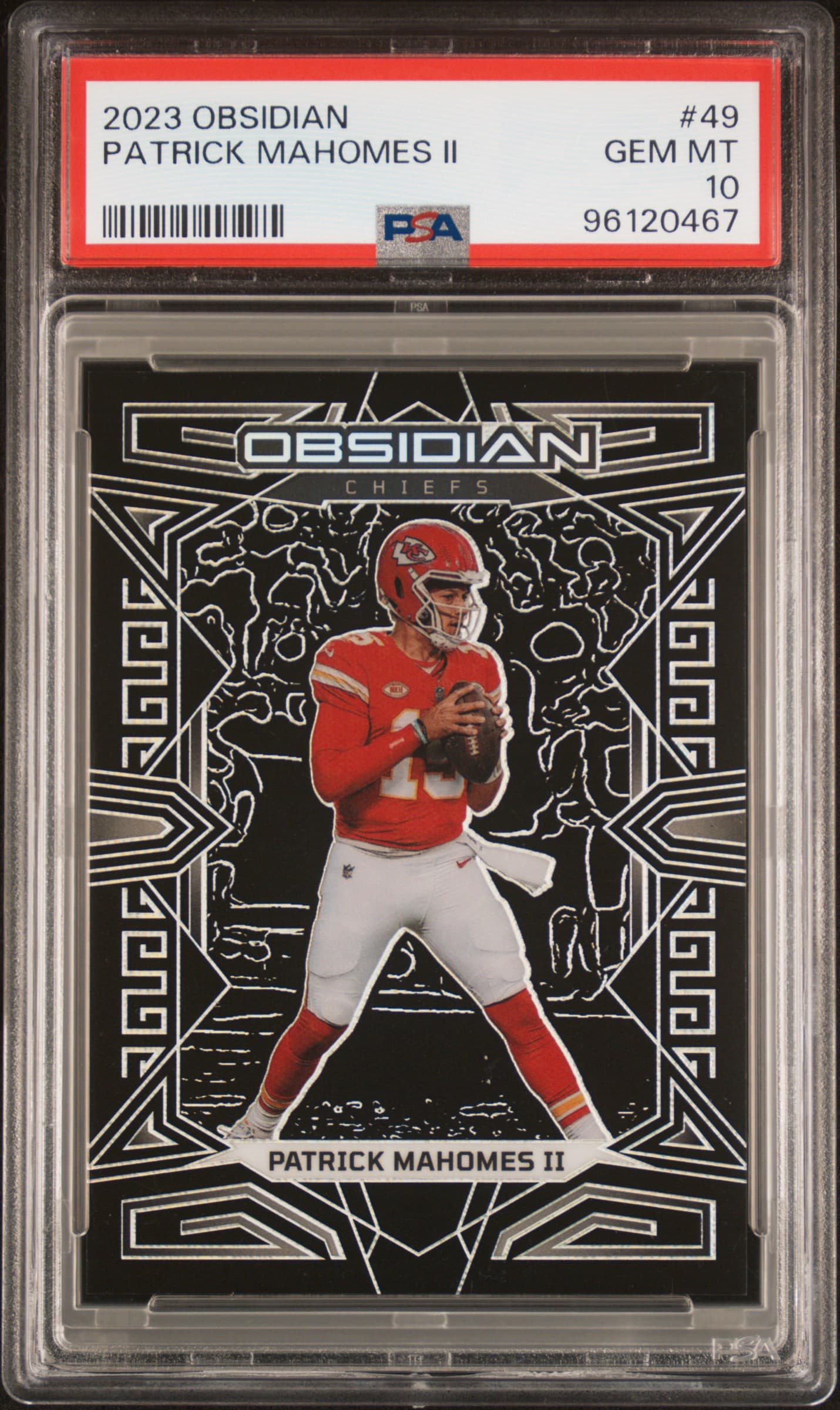 2023 PANINI OBSIDIAN PATRICK MAHOMES II #49 GEM MT 10 96120467