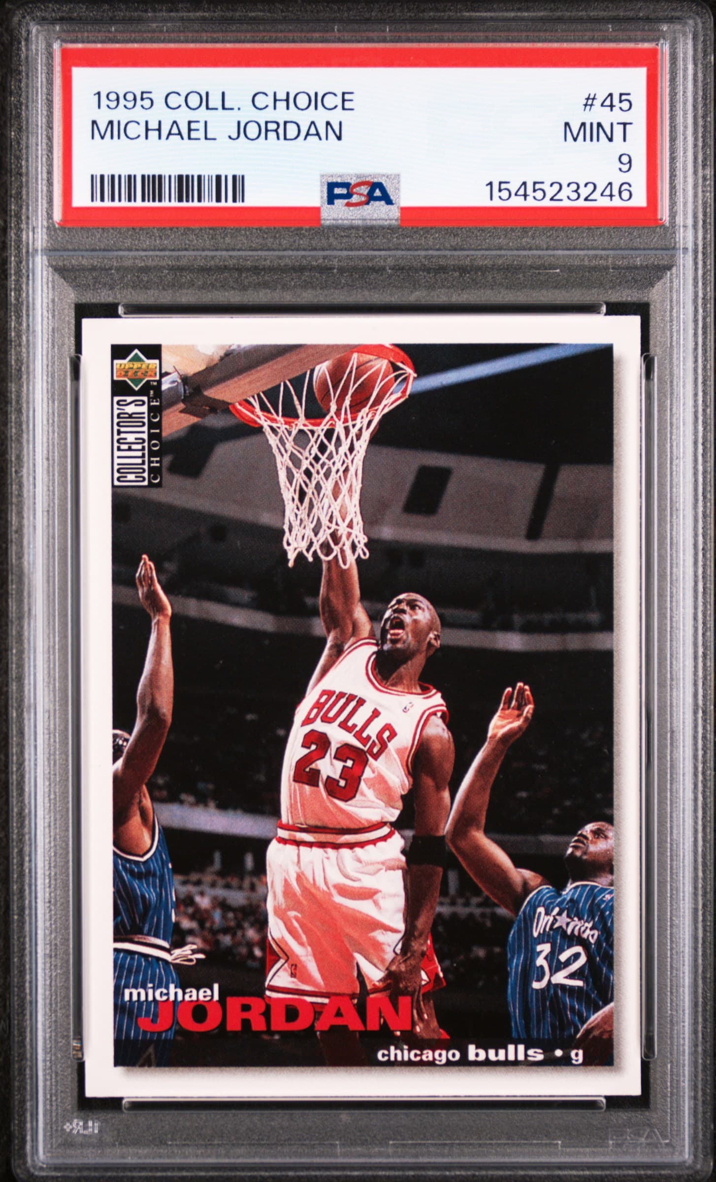 1995 COLLECTOR'S CHOICE MICHAEL JORDAN #45 MINT 9 154523246